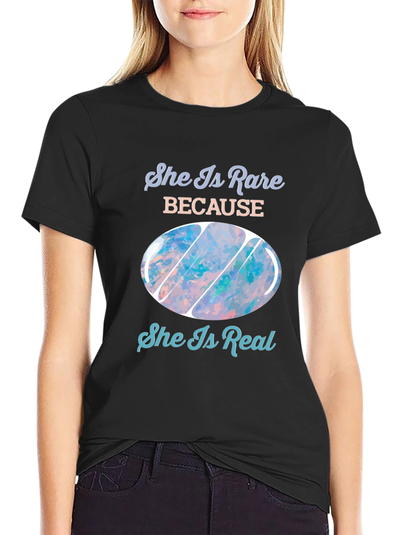 Rare and Real Gemstone Design T-Shirt