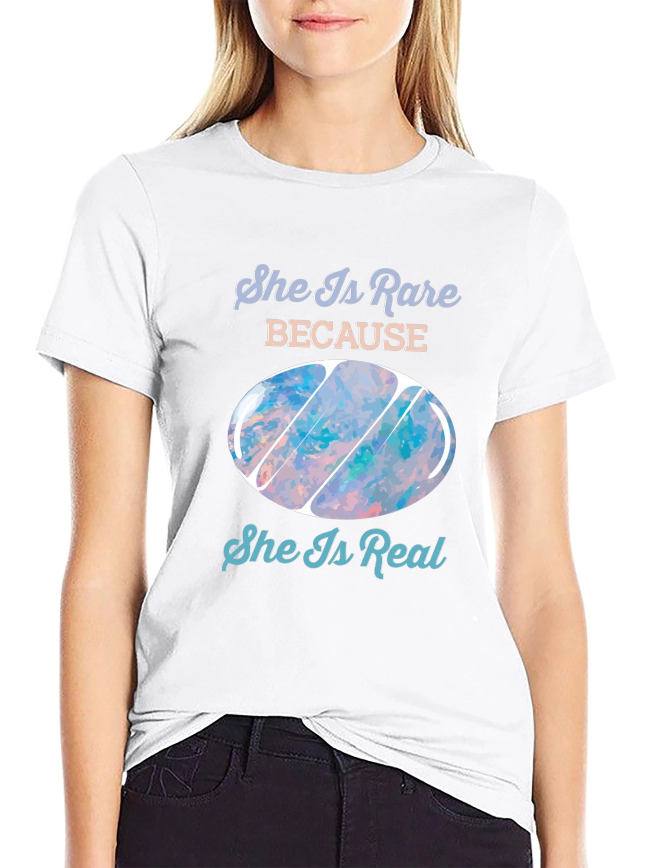 Rare and Real Gemstone Design T-Shirt