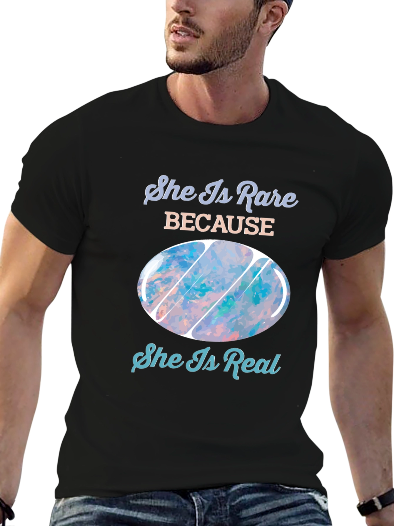 Rare and Real Gemstone Design T-Shirt