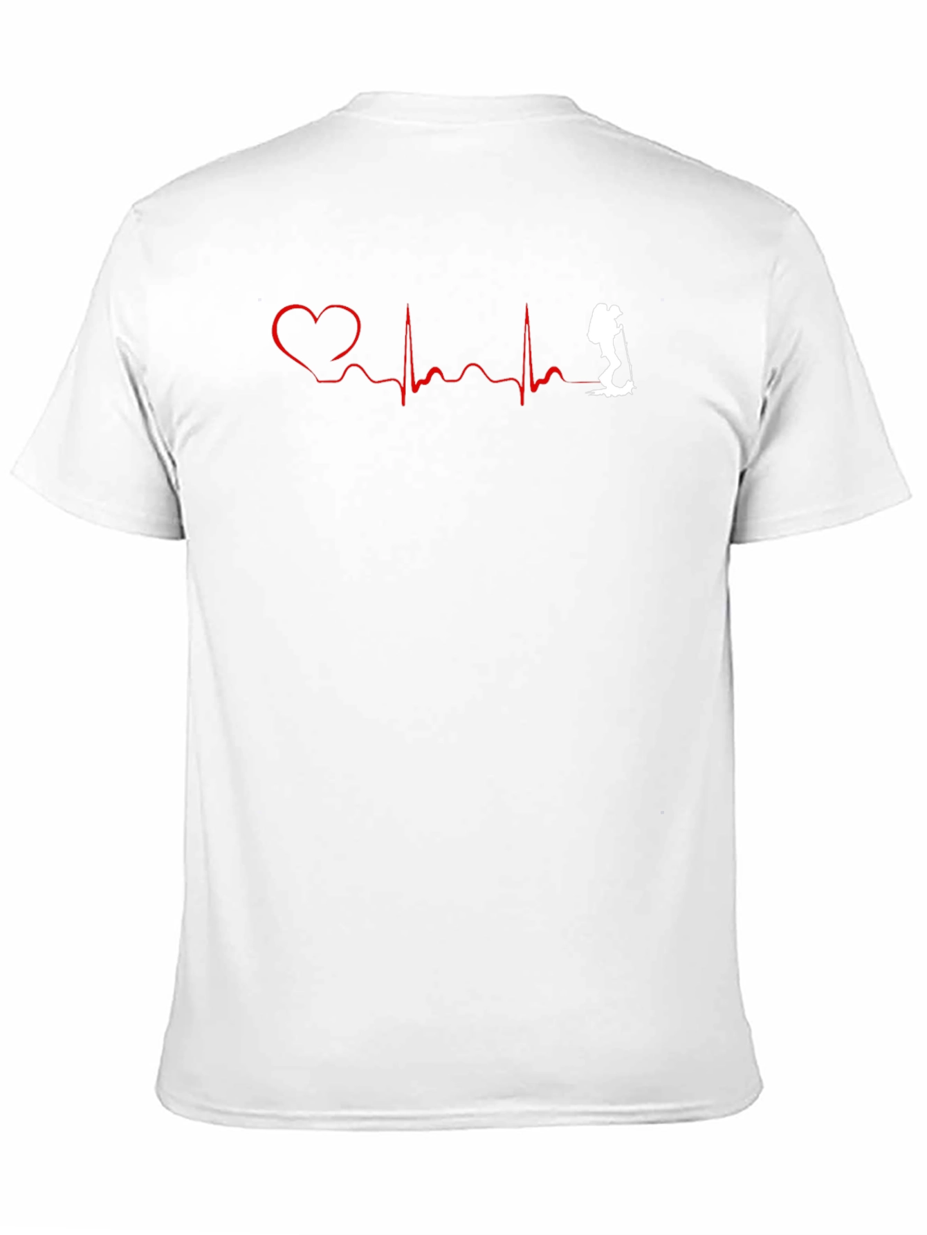 Hiking Heartbeat T-Shirt - Black Graphic Tee