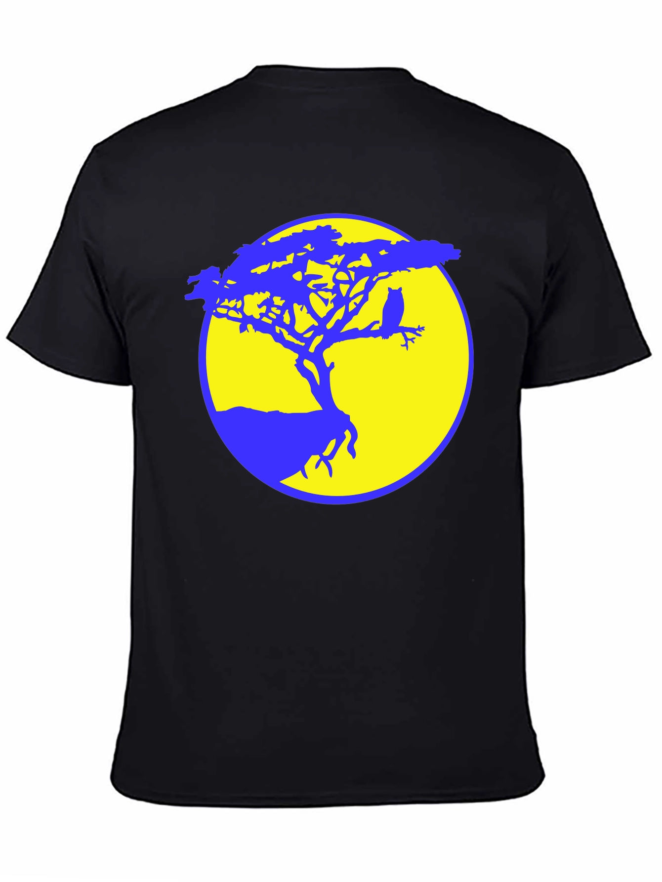 Owl Tree Silhouette Graphic Tee