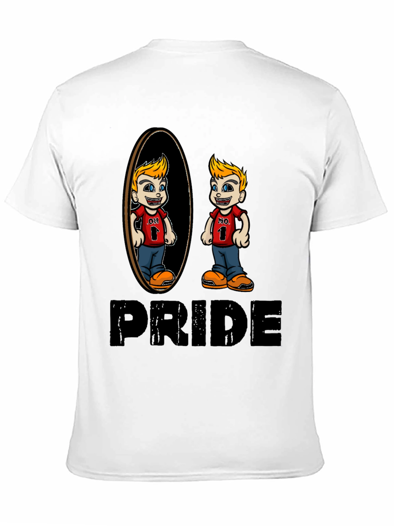 Pride Cartoon Graphic Tee - Black