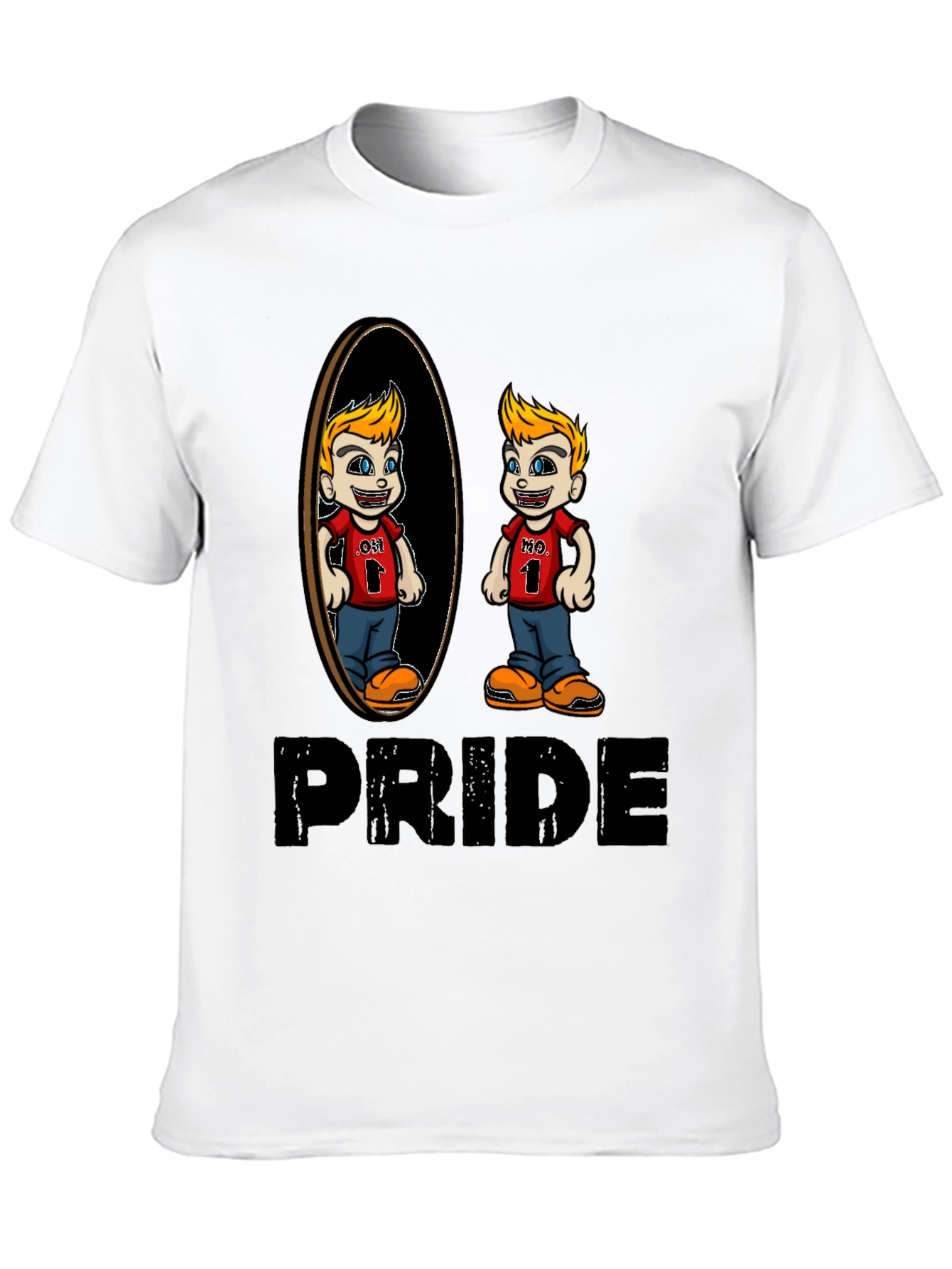 Pride Cartoon Graphic Tee - Black