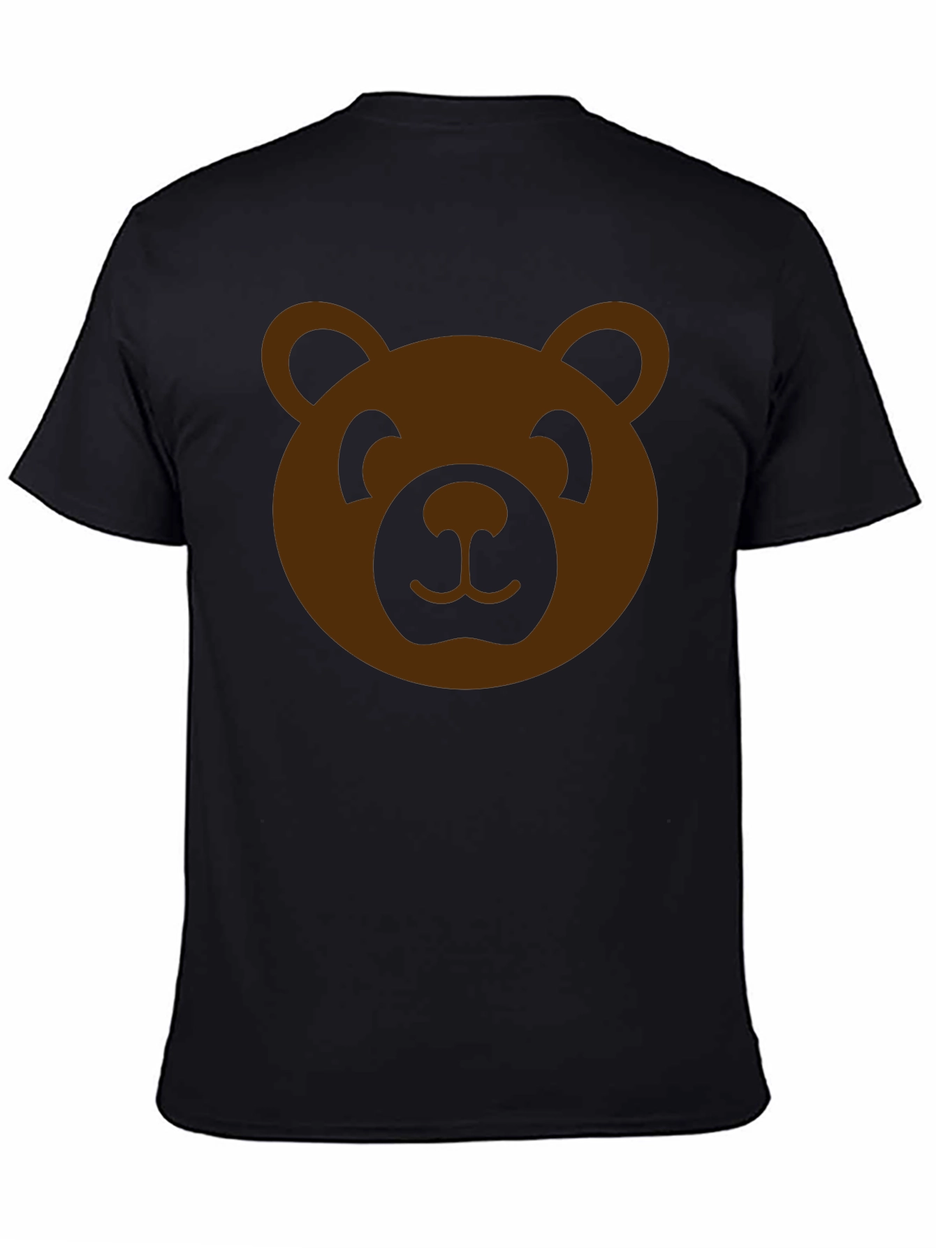 Teddy Bear Graphic Tee - Black Cotton T-Shirt