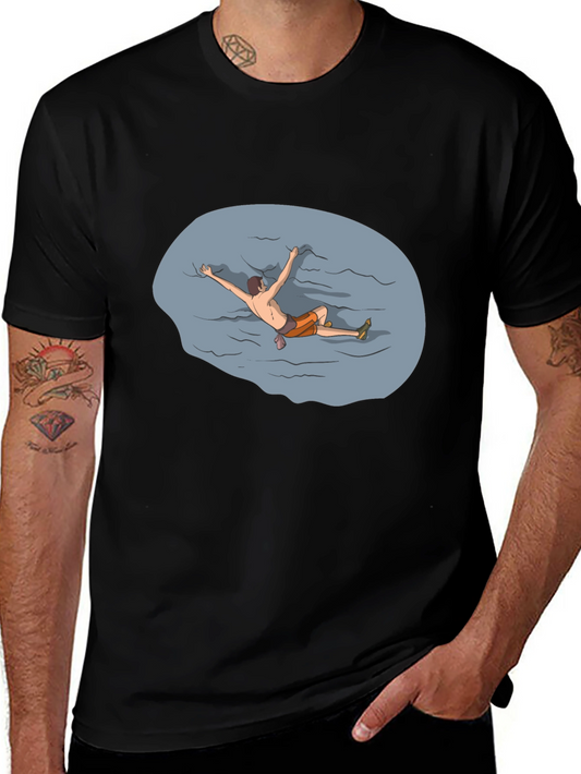Climber Graphic T-Shirt - Black Crew Neck Tee