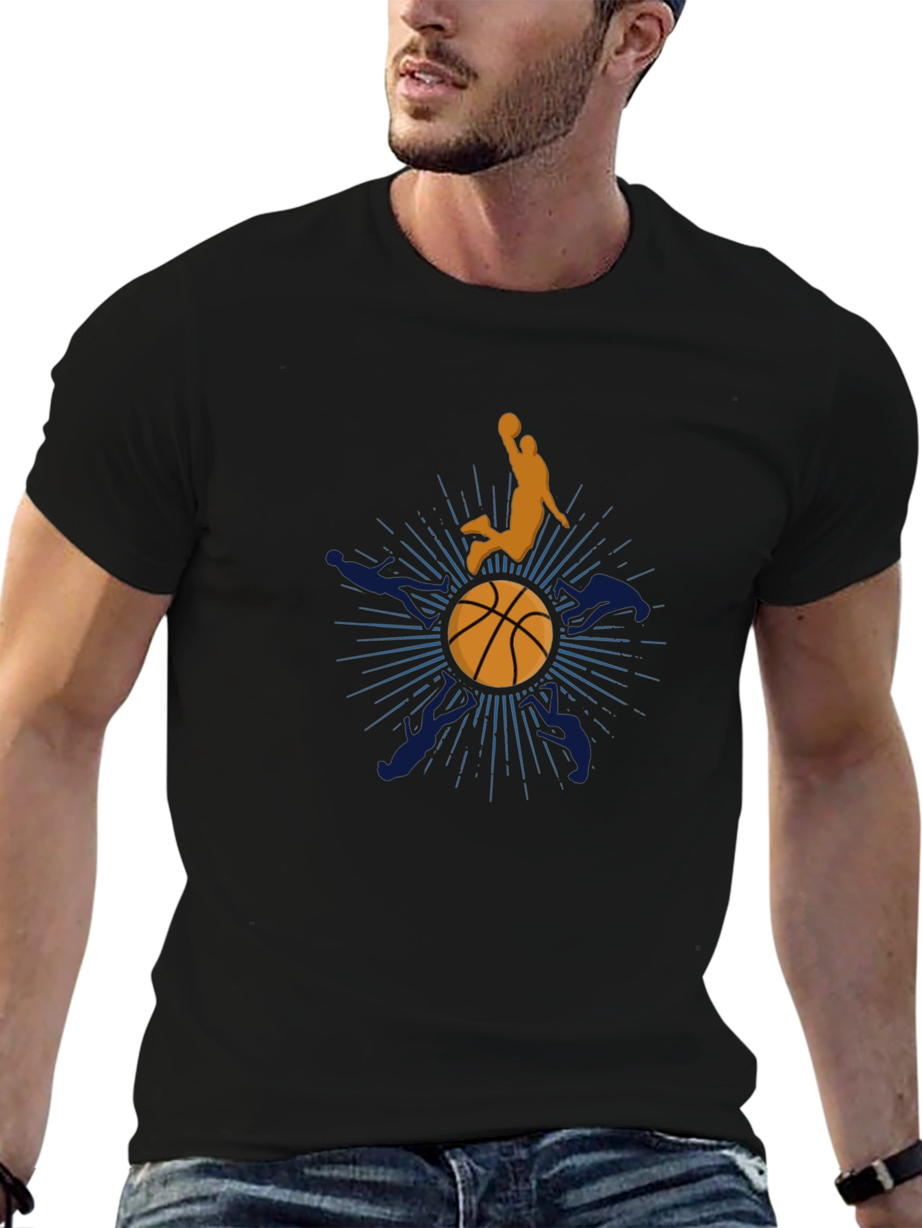 Basketball Graphic Tee - Dunk Design