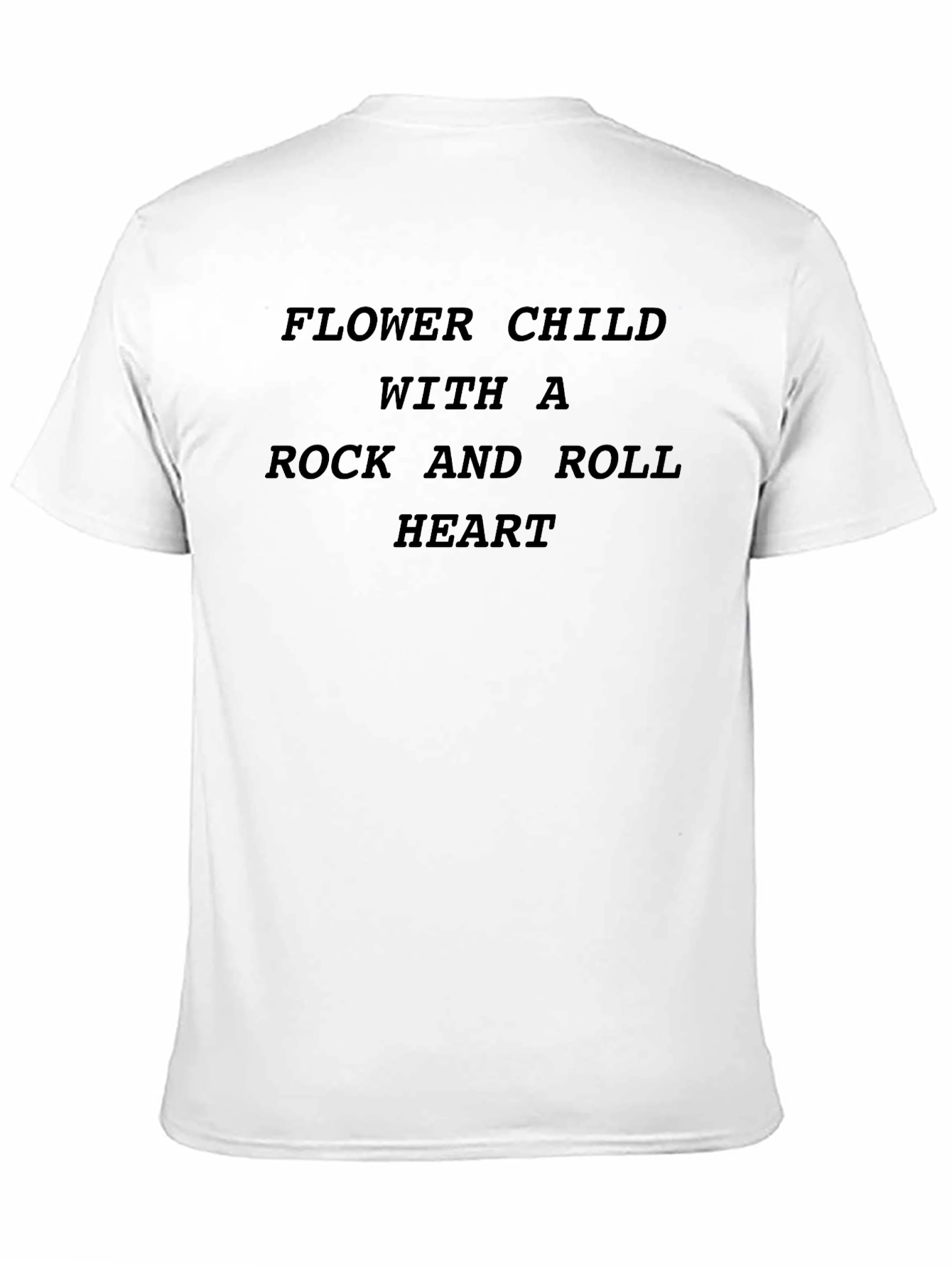 Flower Child Rock and Roll Heart T-Shirt