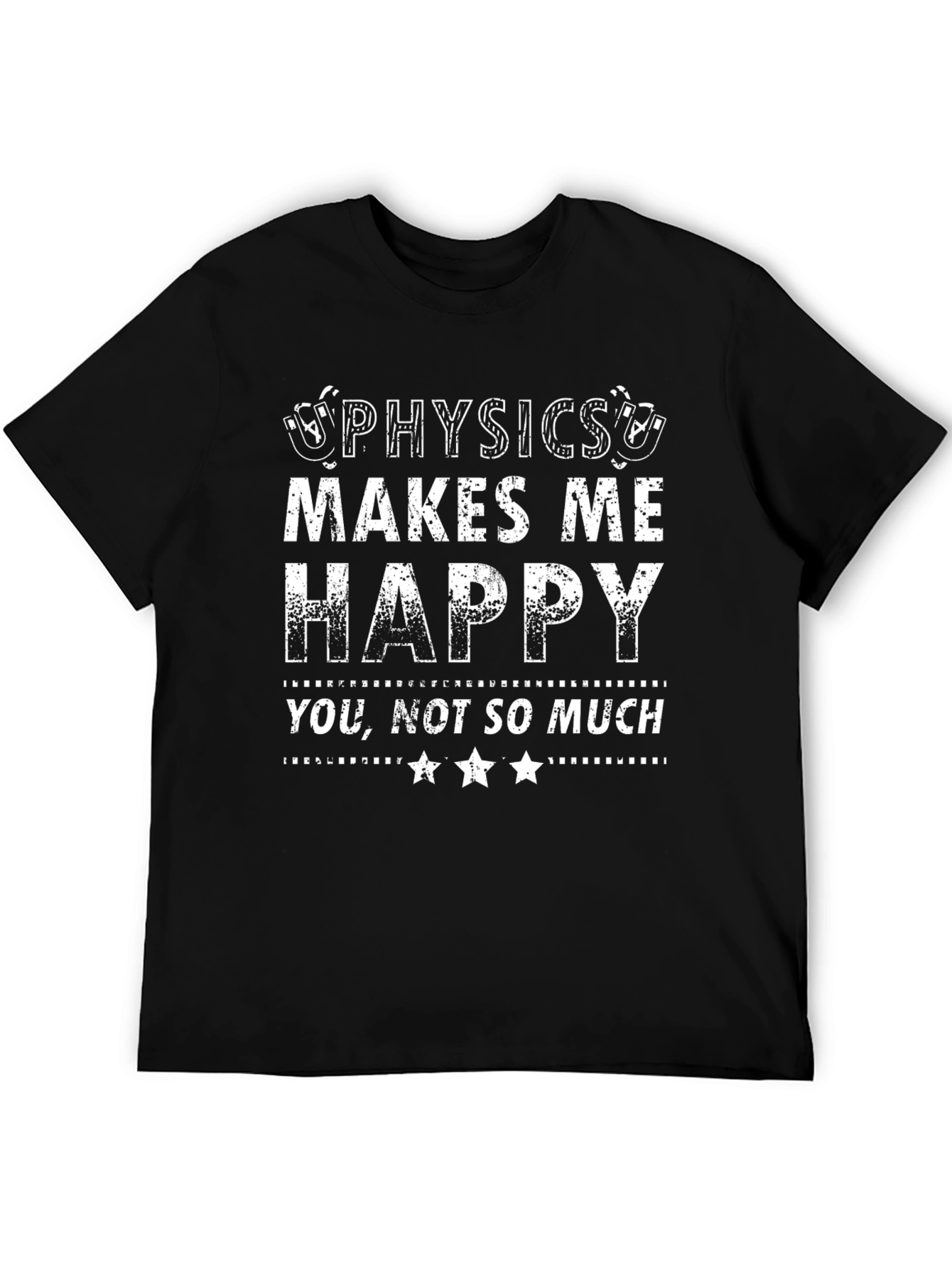 Physics Makes Me Happy Graphic Tee - Black