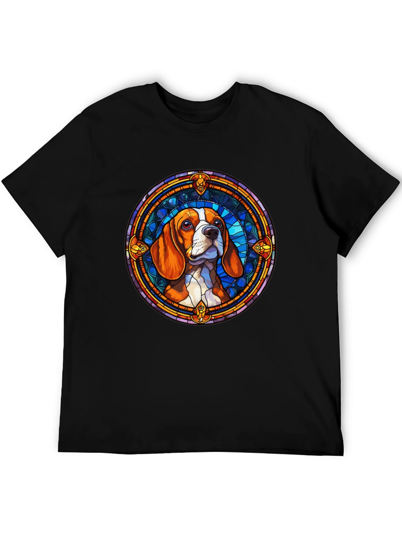 Beagle Stained Glass Graphic Tee