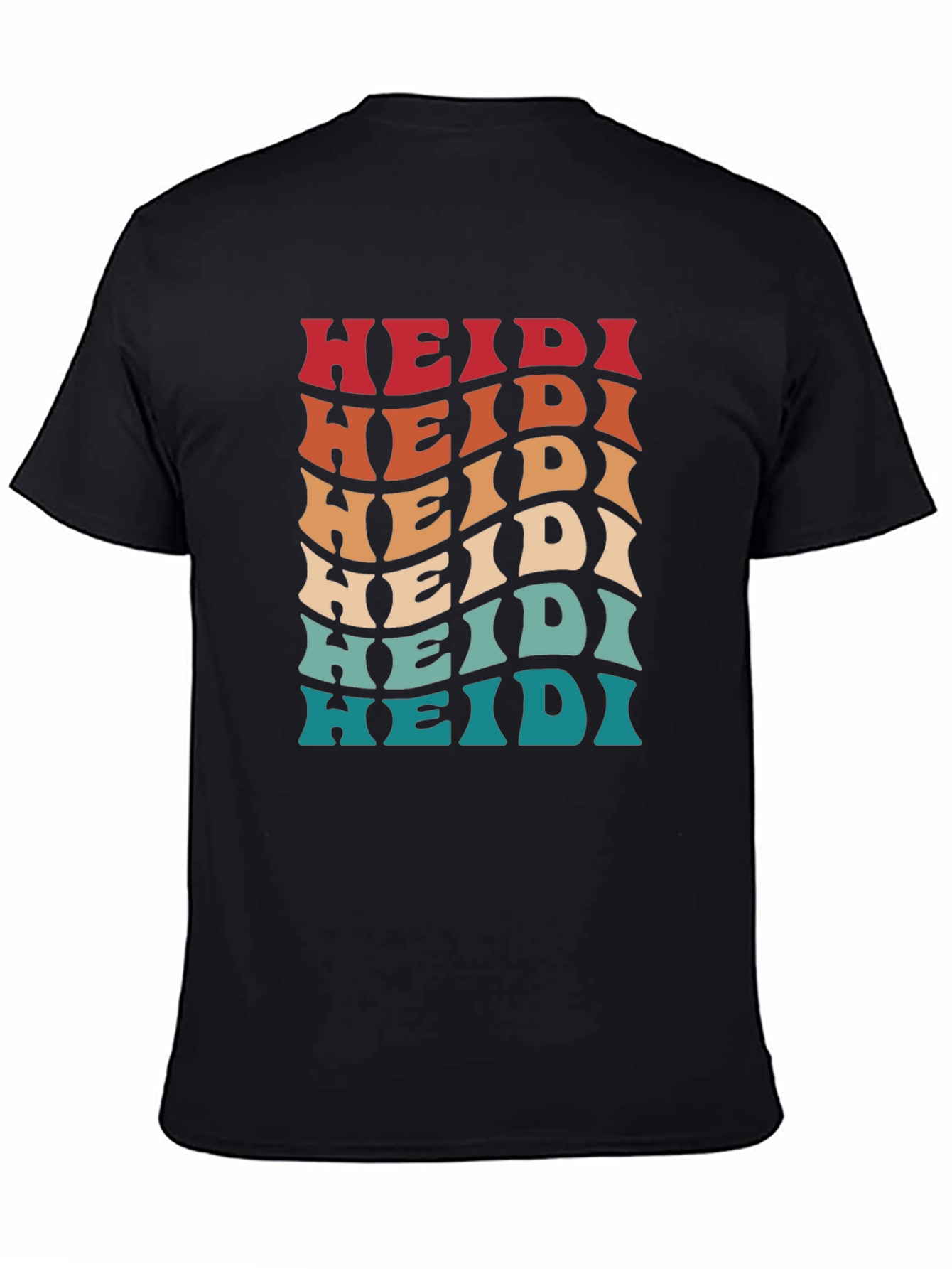 Retro Wave Heidi Personalized T-Shirt