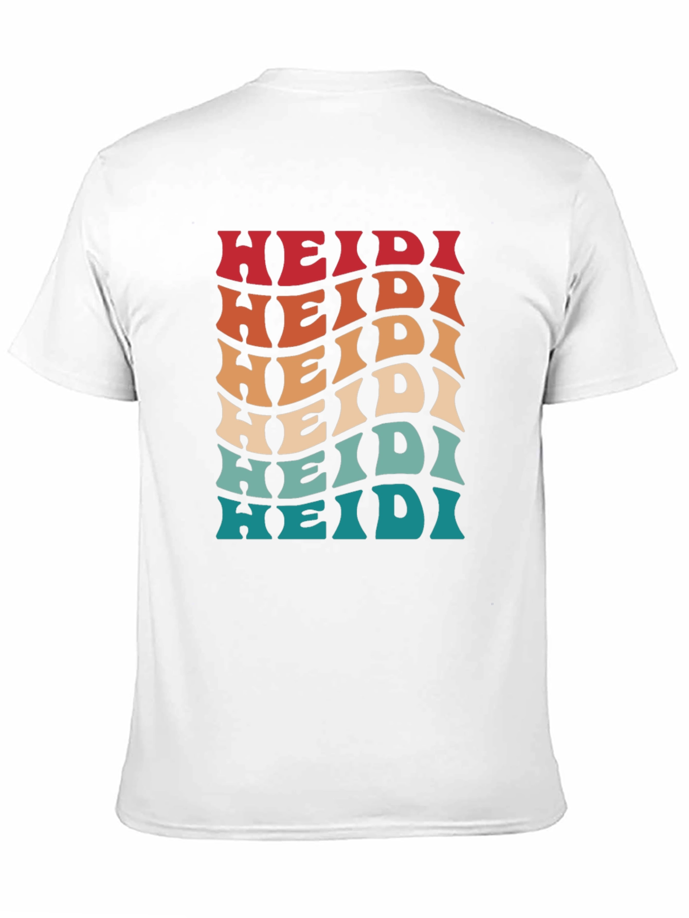 Retro Wave Heidi Personalized T-Shirt