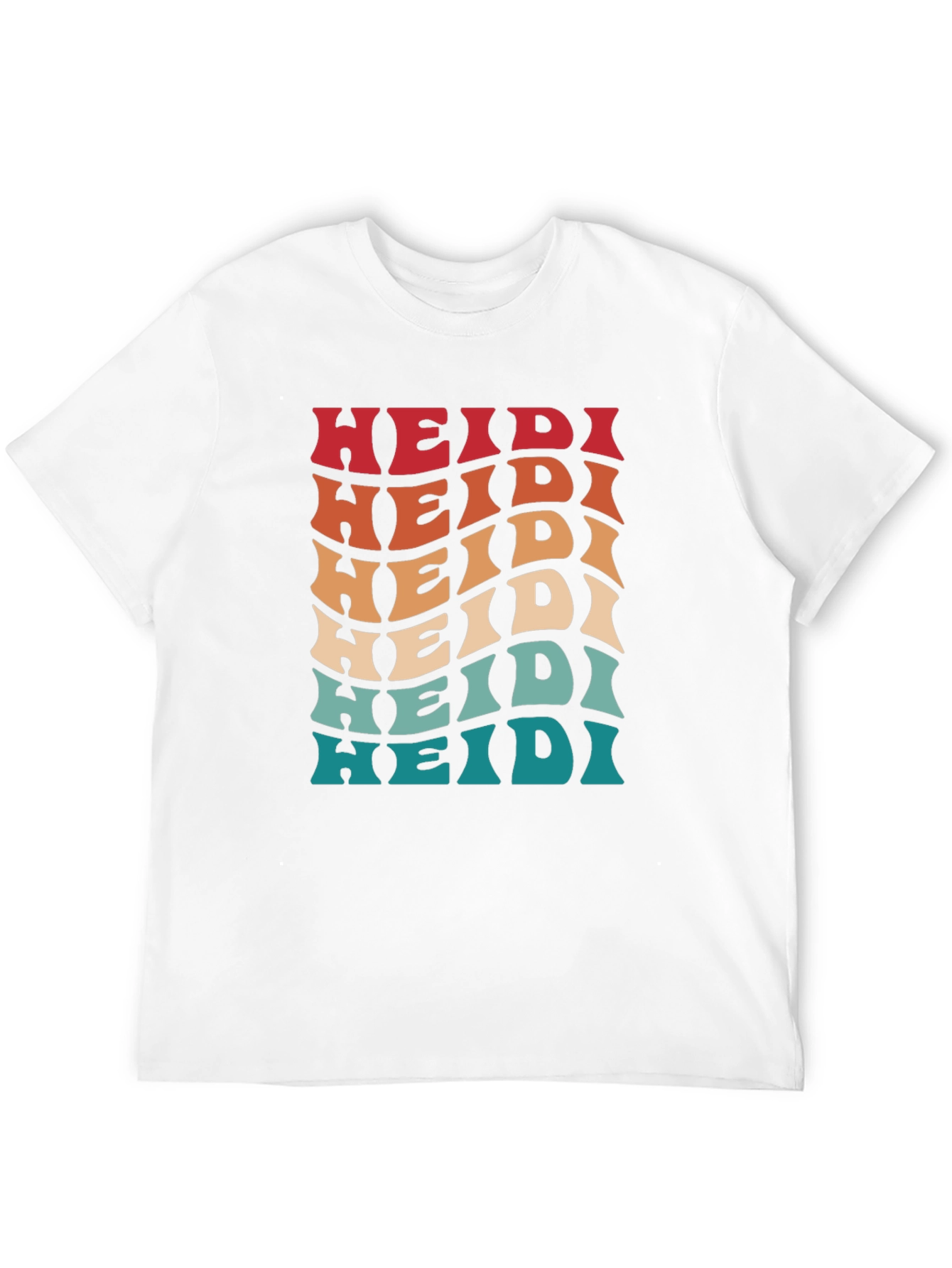 Retro Wave Heidi Personalized T-Shirt