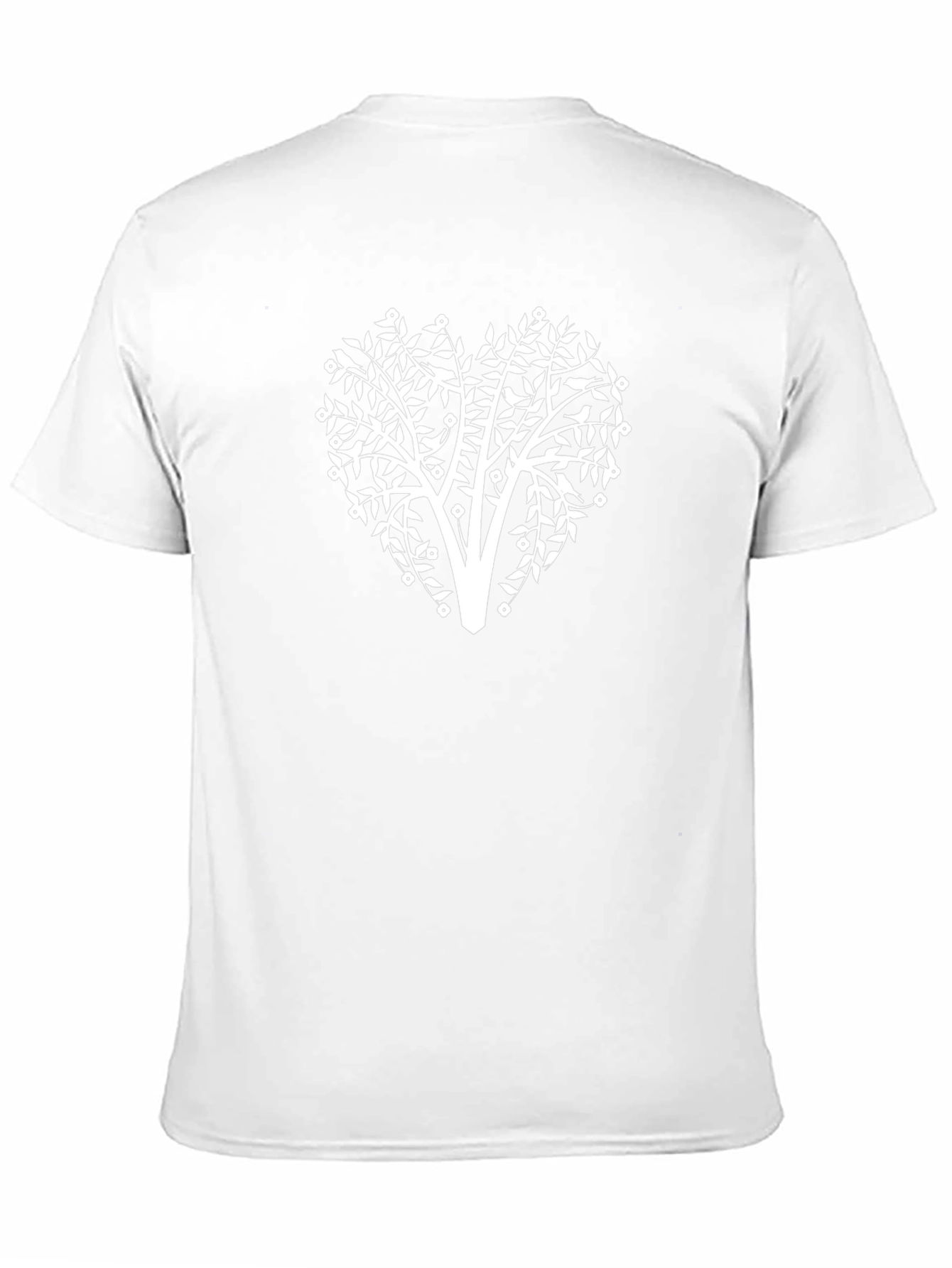 Nature Lover Tree Heart Black T-Shirt