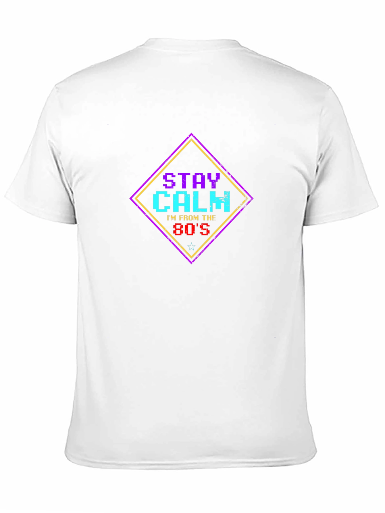 Stay Calm Im From The 80s Black Graphic Tee