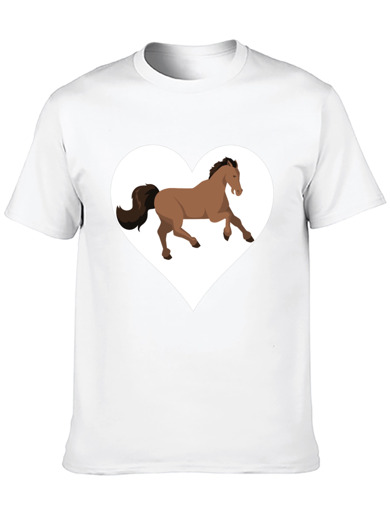 Horse Love T-Shirt - Black Cotton Graphic Tee