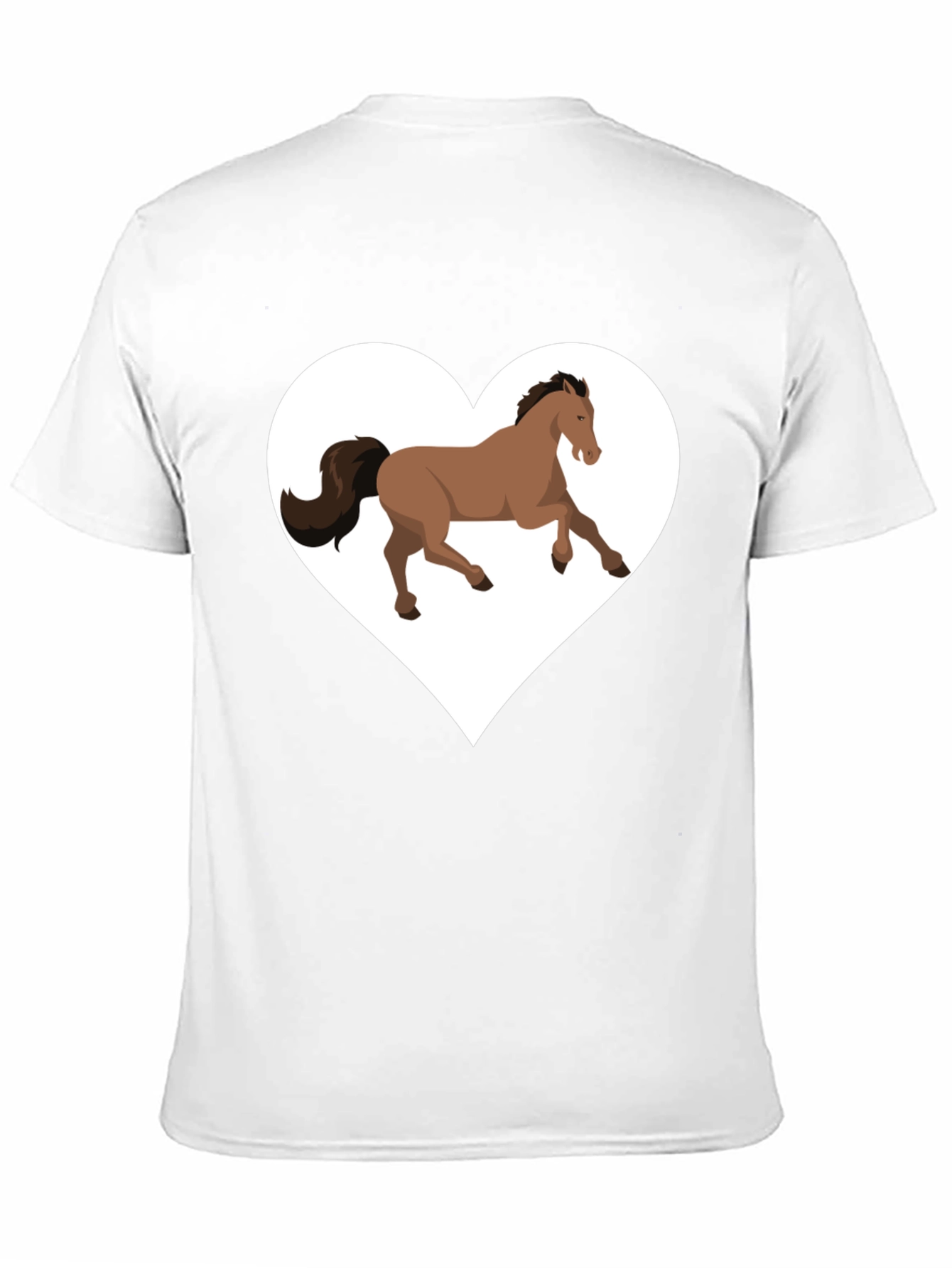 Horse Love T-Shirt - Black Cotton Graphic Tee