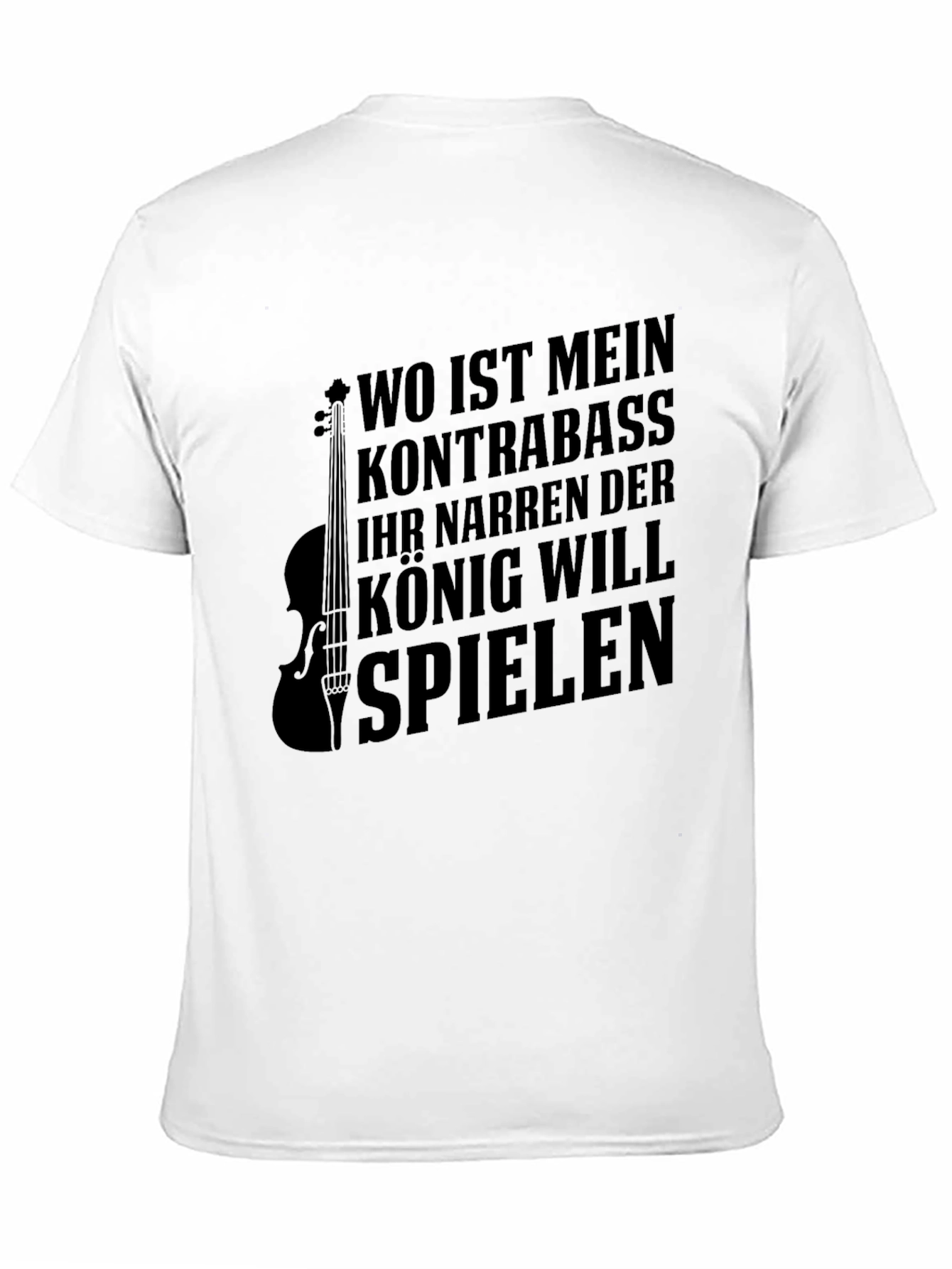 Mens Black Kontrabass Graphic T-Shirt