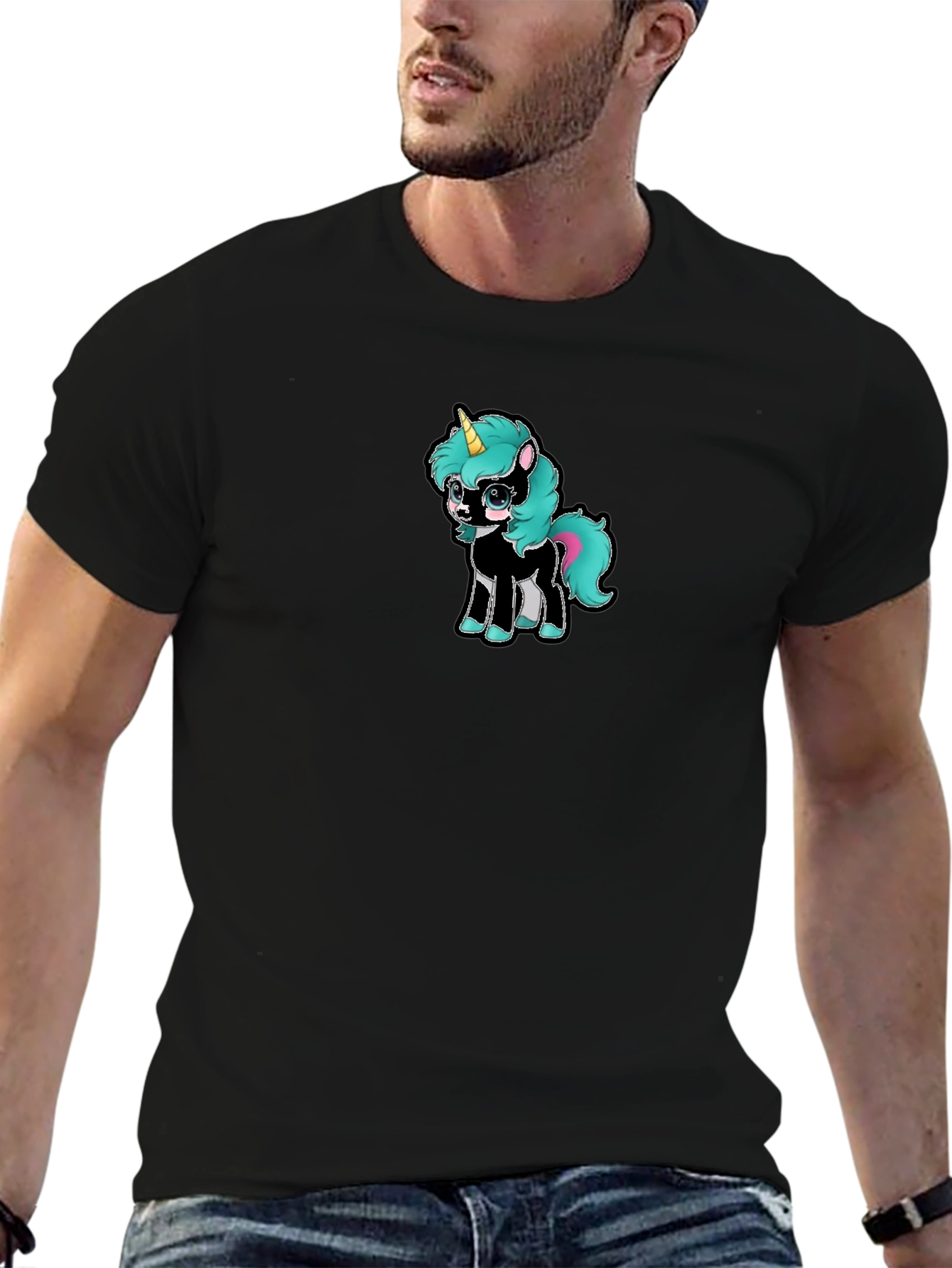 Black Unicorn Graphic T-Shirt