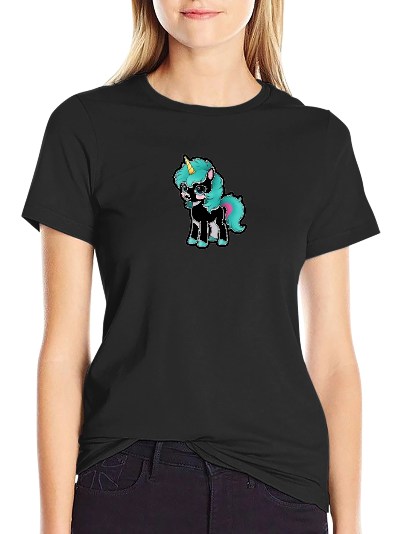 Black Unicorn Graphic T-Shirt