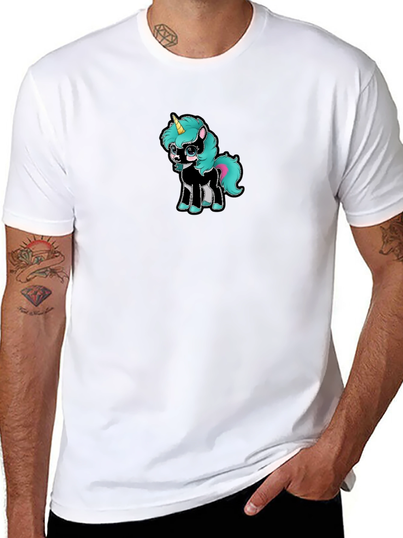 Black Unicorn Graphic T-Shirt