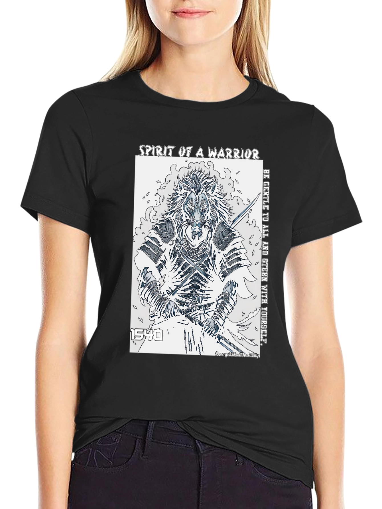 Spirit of a Warrior Graphic Tee - Black