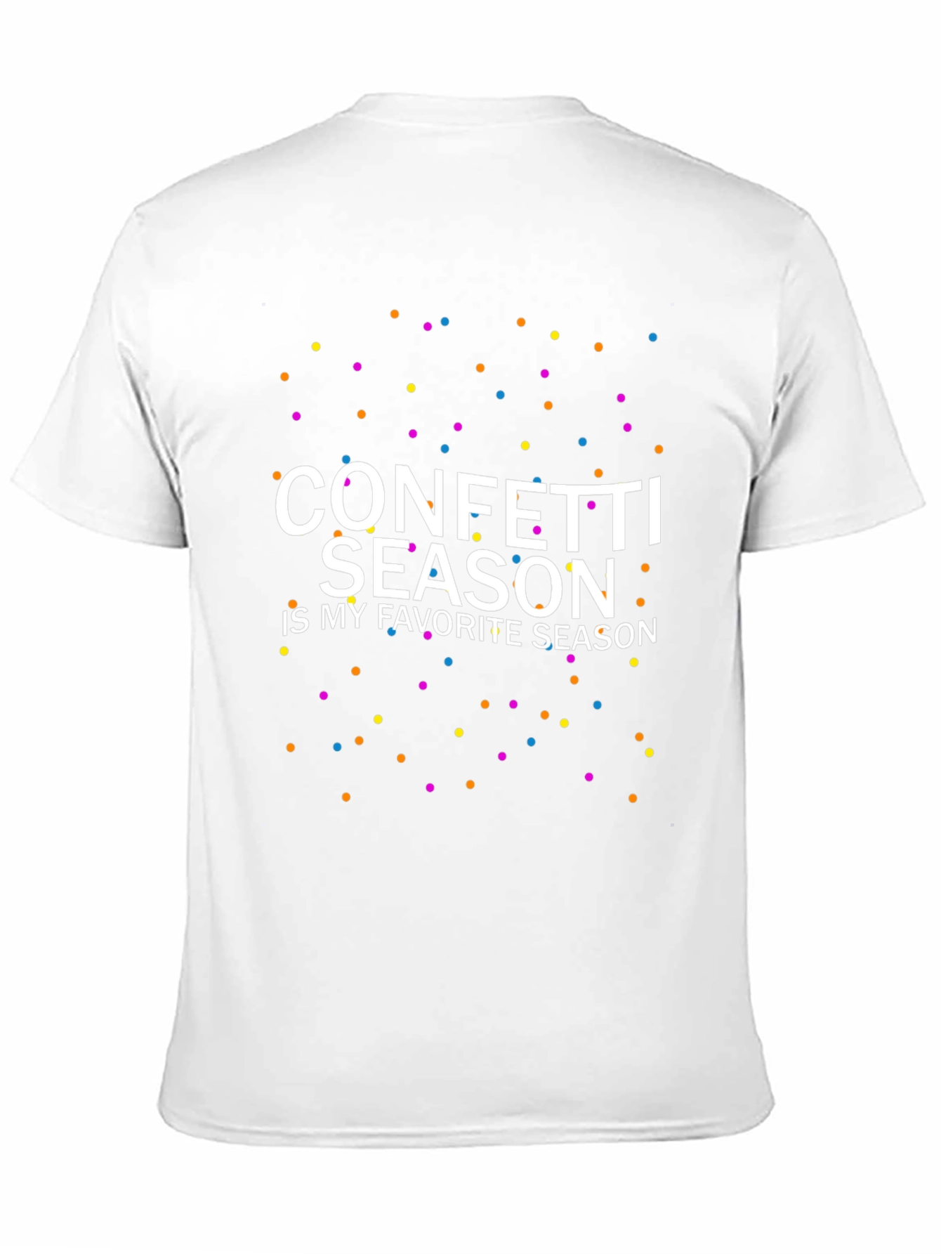 Confetti Season Graphic Tee - Festive Fun T-Shirt