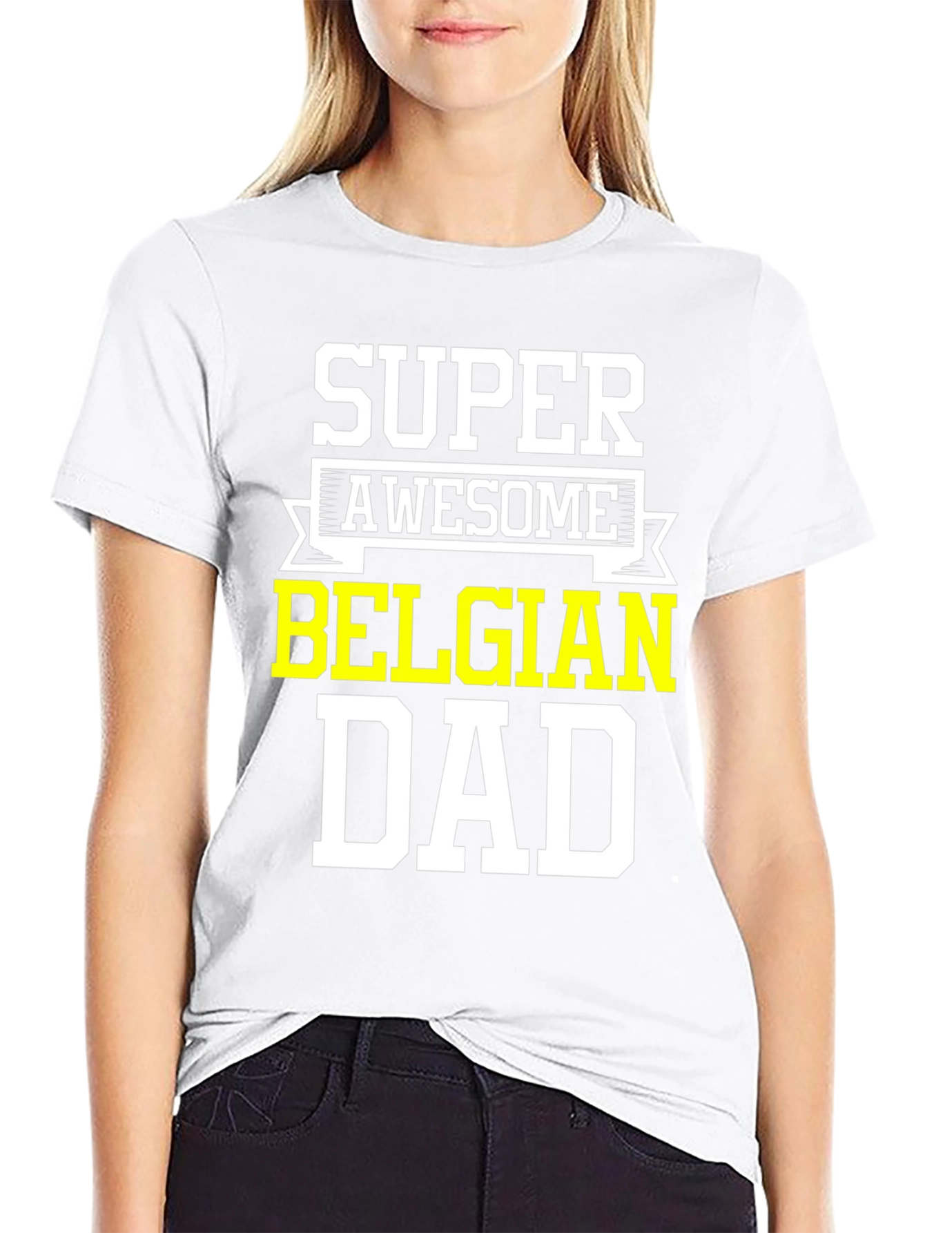 Super Awesome Belgian Dad T-Shirt