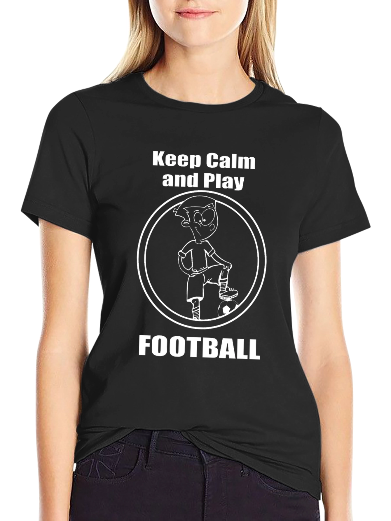 Keep Calm & Play Football T-Shirt