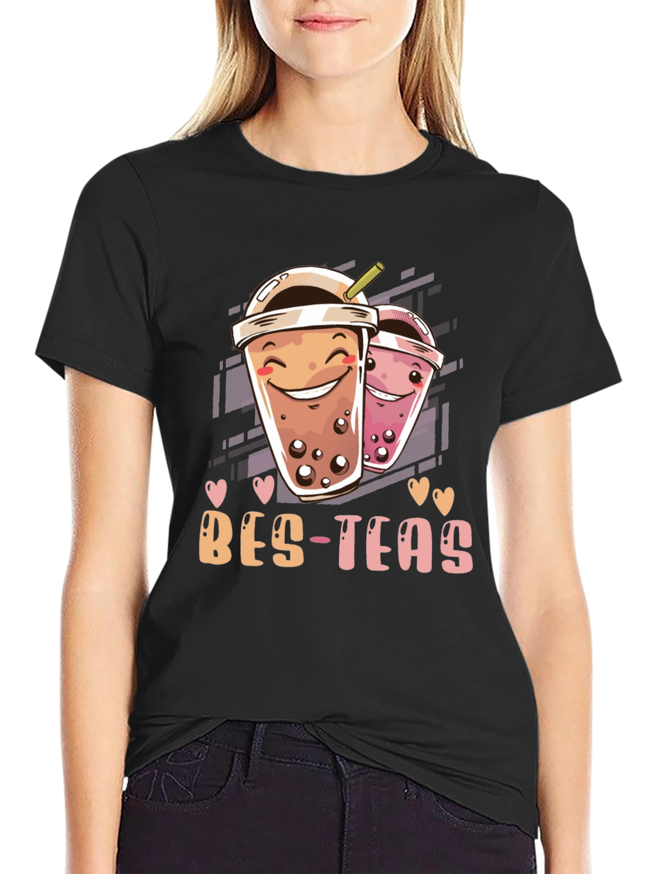 Bes-Teas Graphic T-Shirt - Trendy Boba Lover Tee
