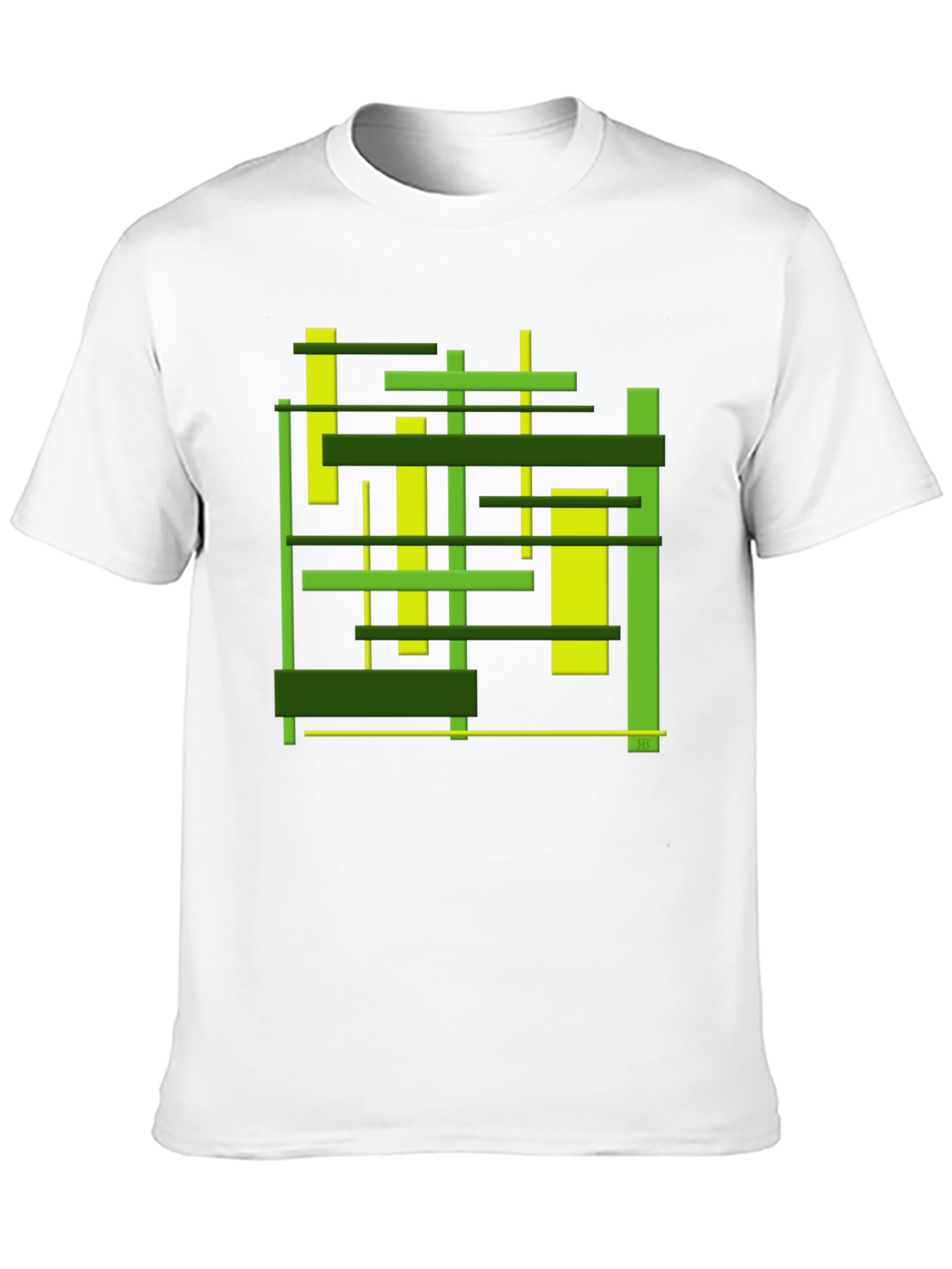 Abstract Geometric Lines Graphic T-Shirt - Modern Art Tee