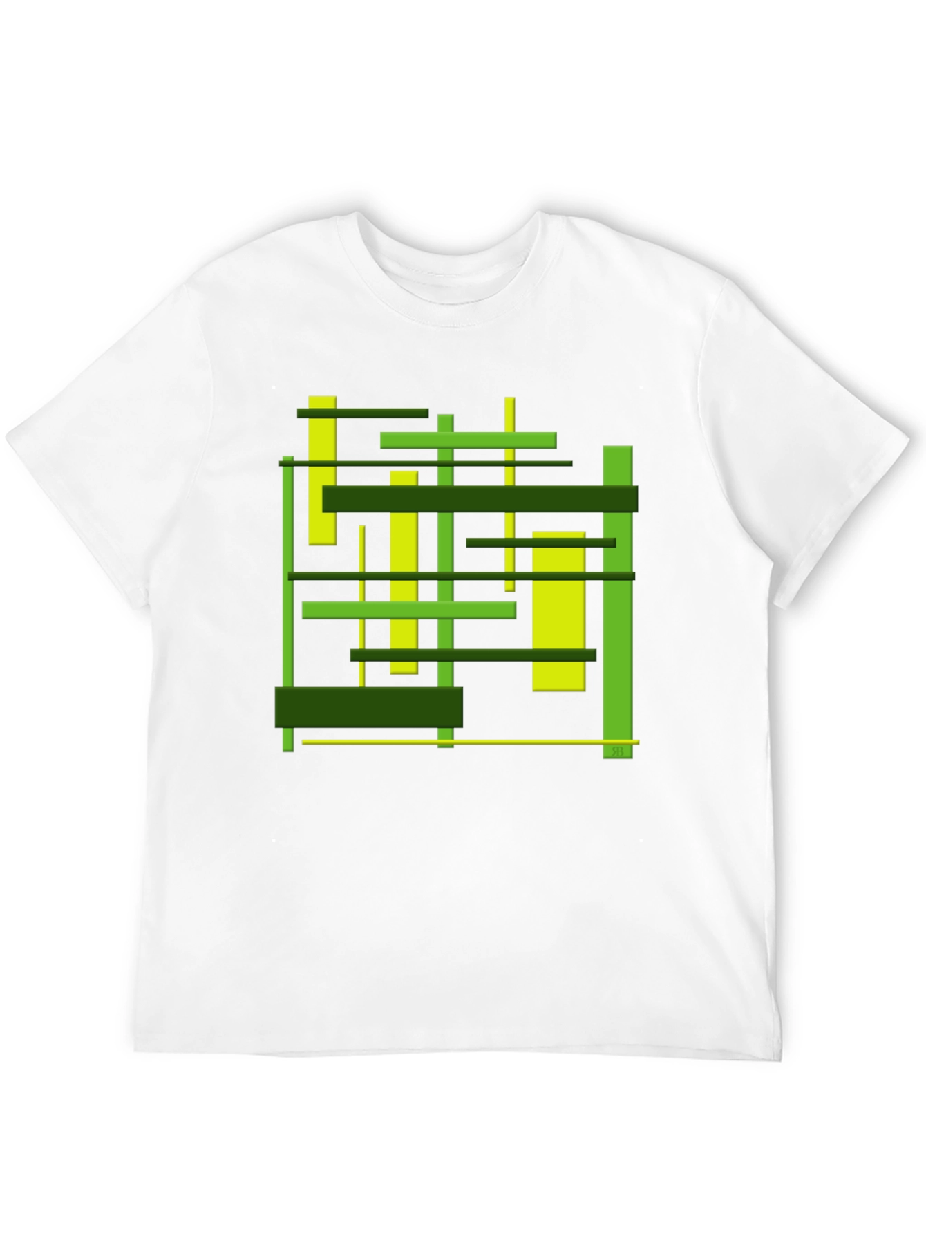 Abstract Geometric Lines Graphic T-Shirt - Modern Art Tee