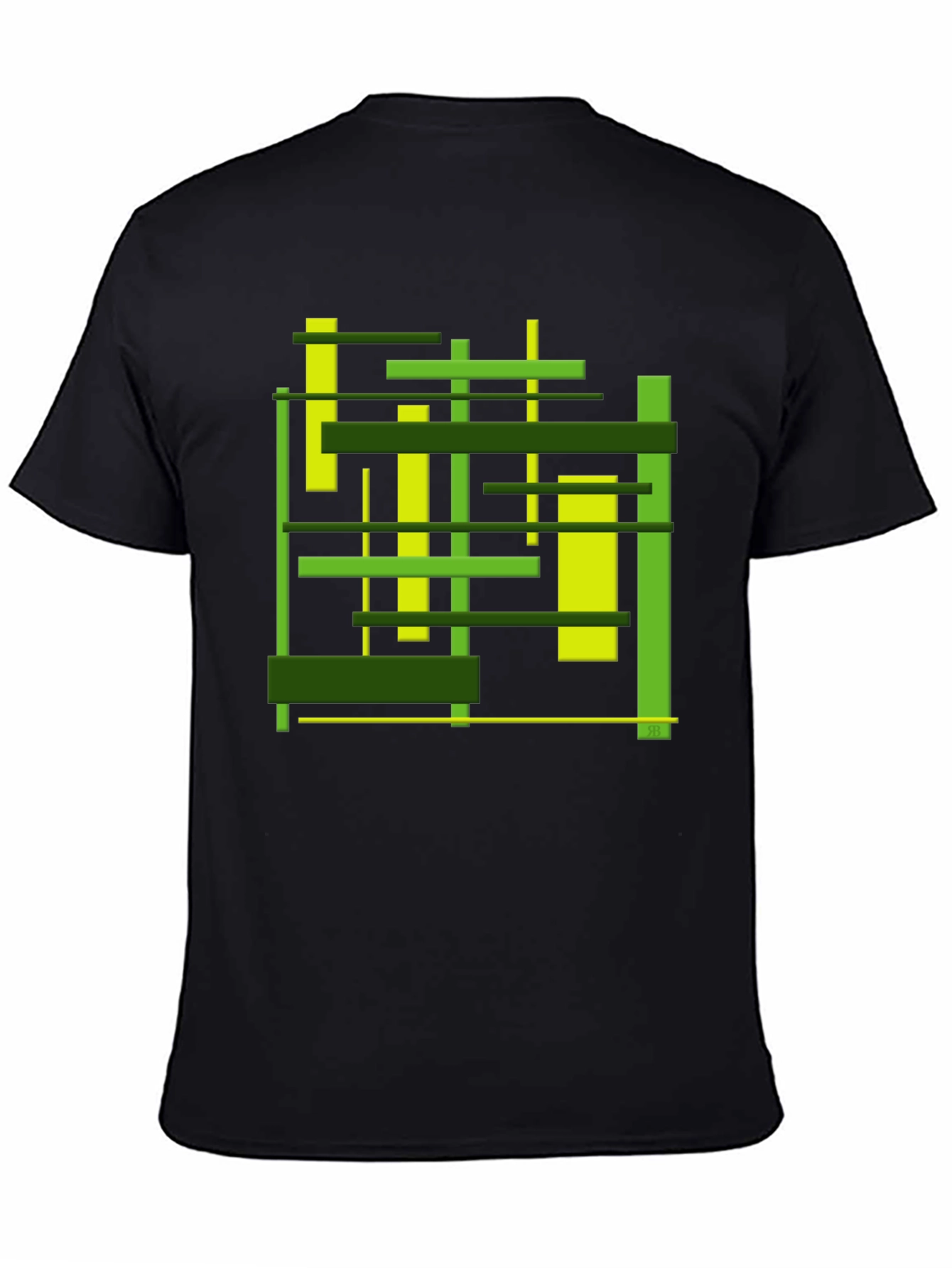 Abstract Geometric Lines Graphic T-Shirt - Modern Art Tee