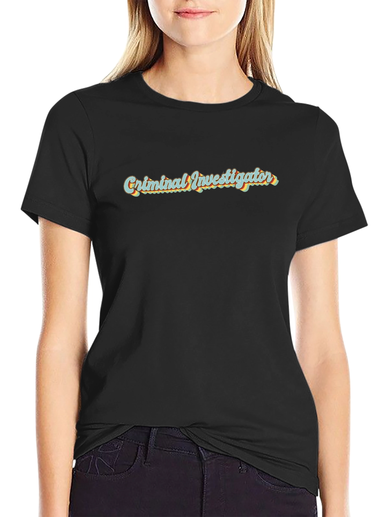 Criminal Investigator Graphic T-Shirt - Retro Design