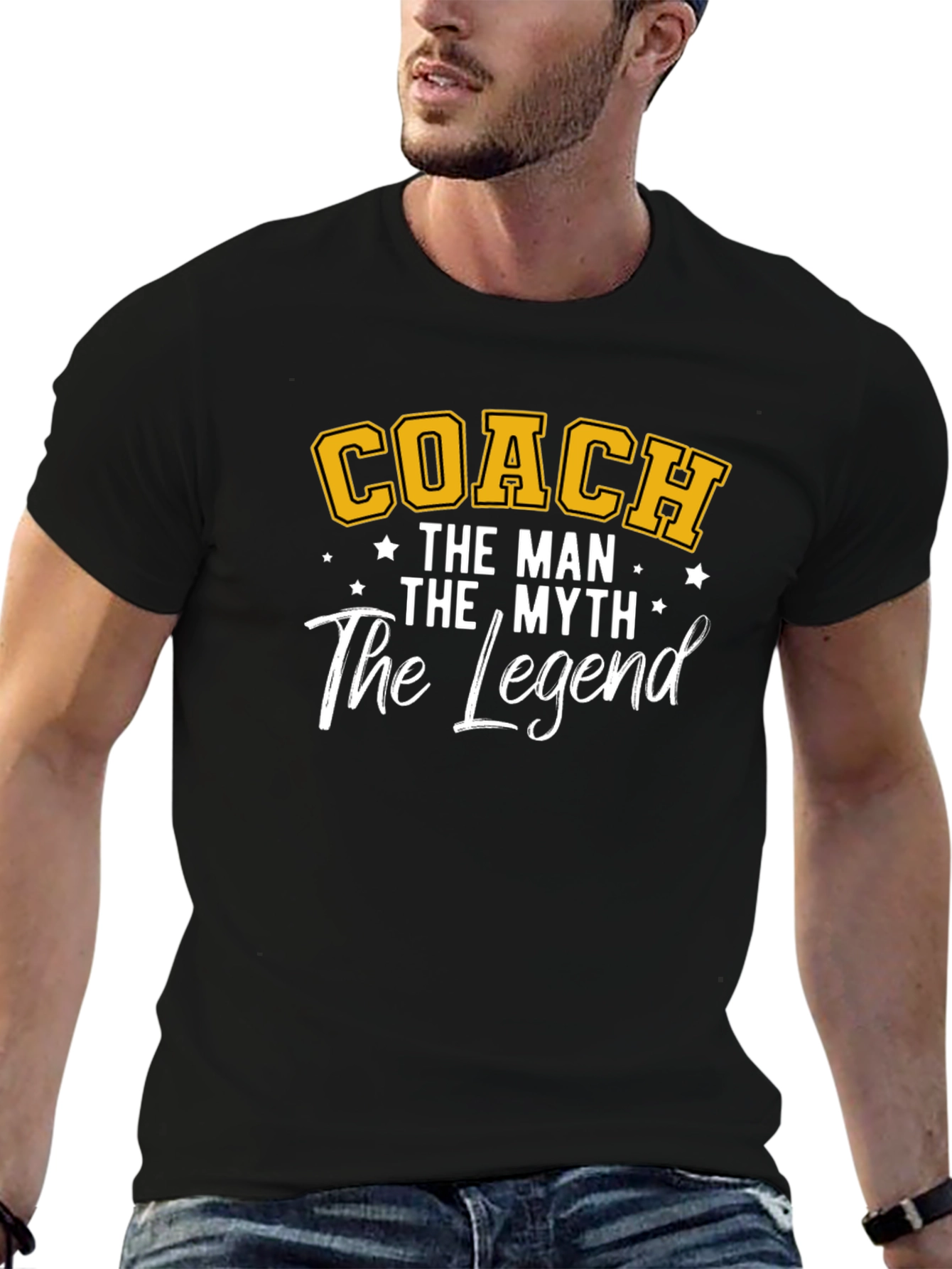 Coach The Man The Myth The Legend Graphic Tee