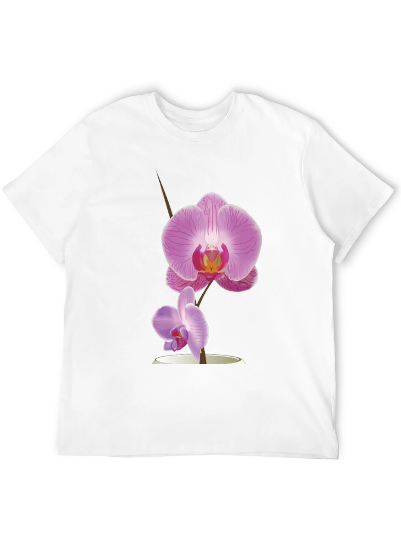 Orchid Graphic Black T-Shirt