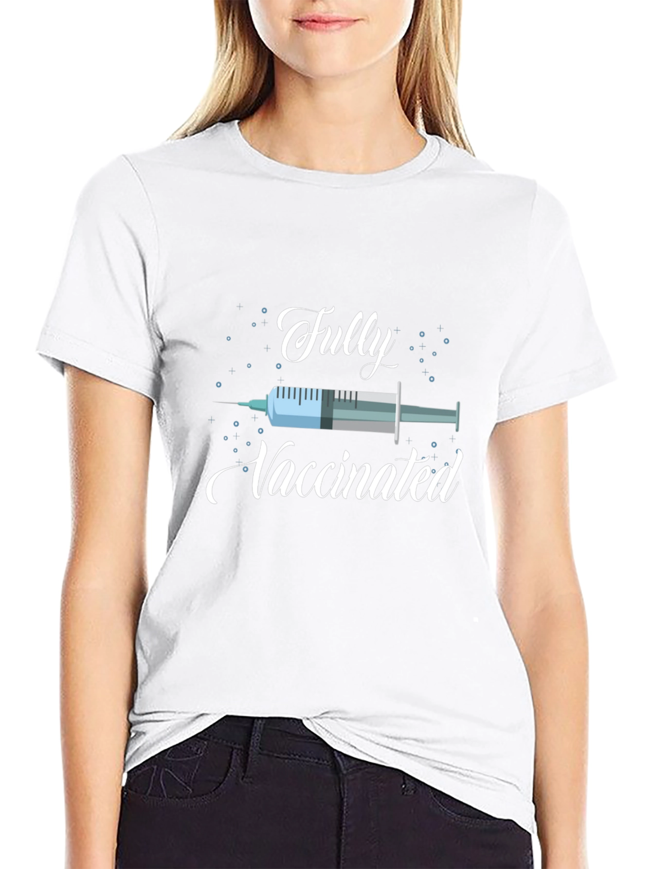 Fully Vaccinated Graphic Tee - Black T-Shirt