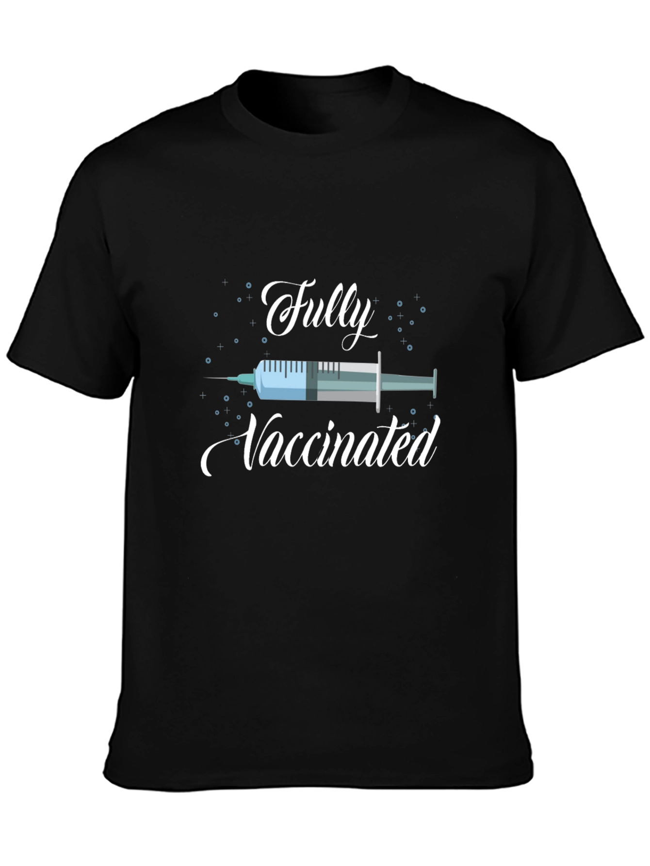 Fully Vaccinated Graphic Tee - Black T-Shirt