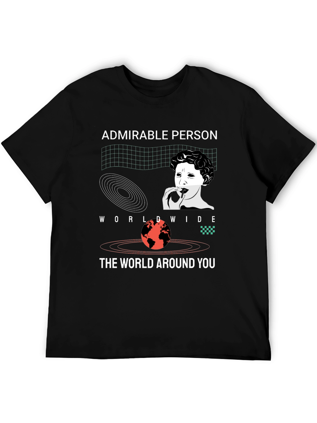 Admirable Person Graphic Tee - Black Unisex
