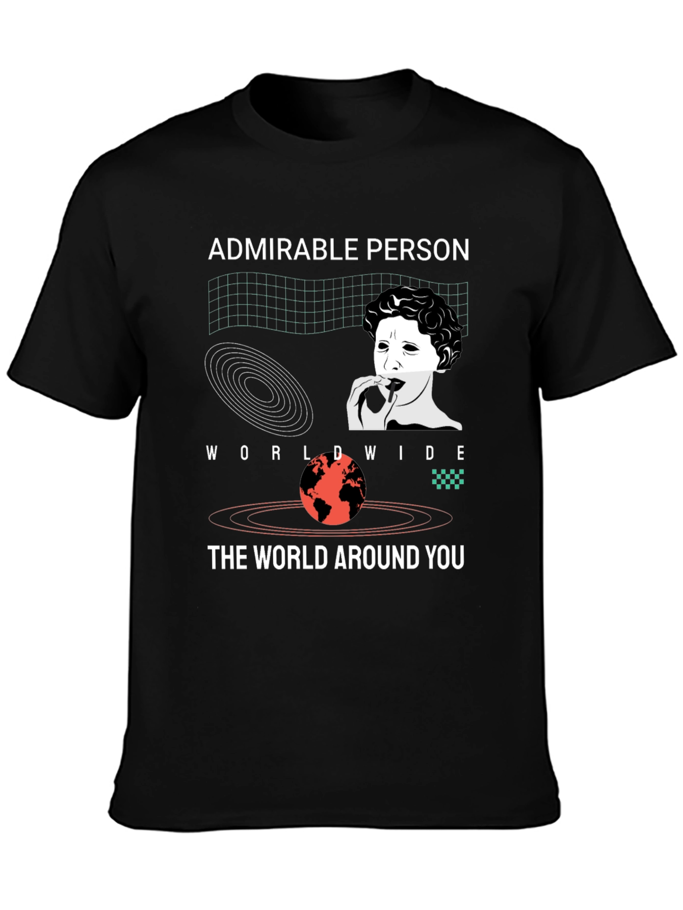 Admirable Person Graphic Tee - Black Unisex