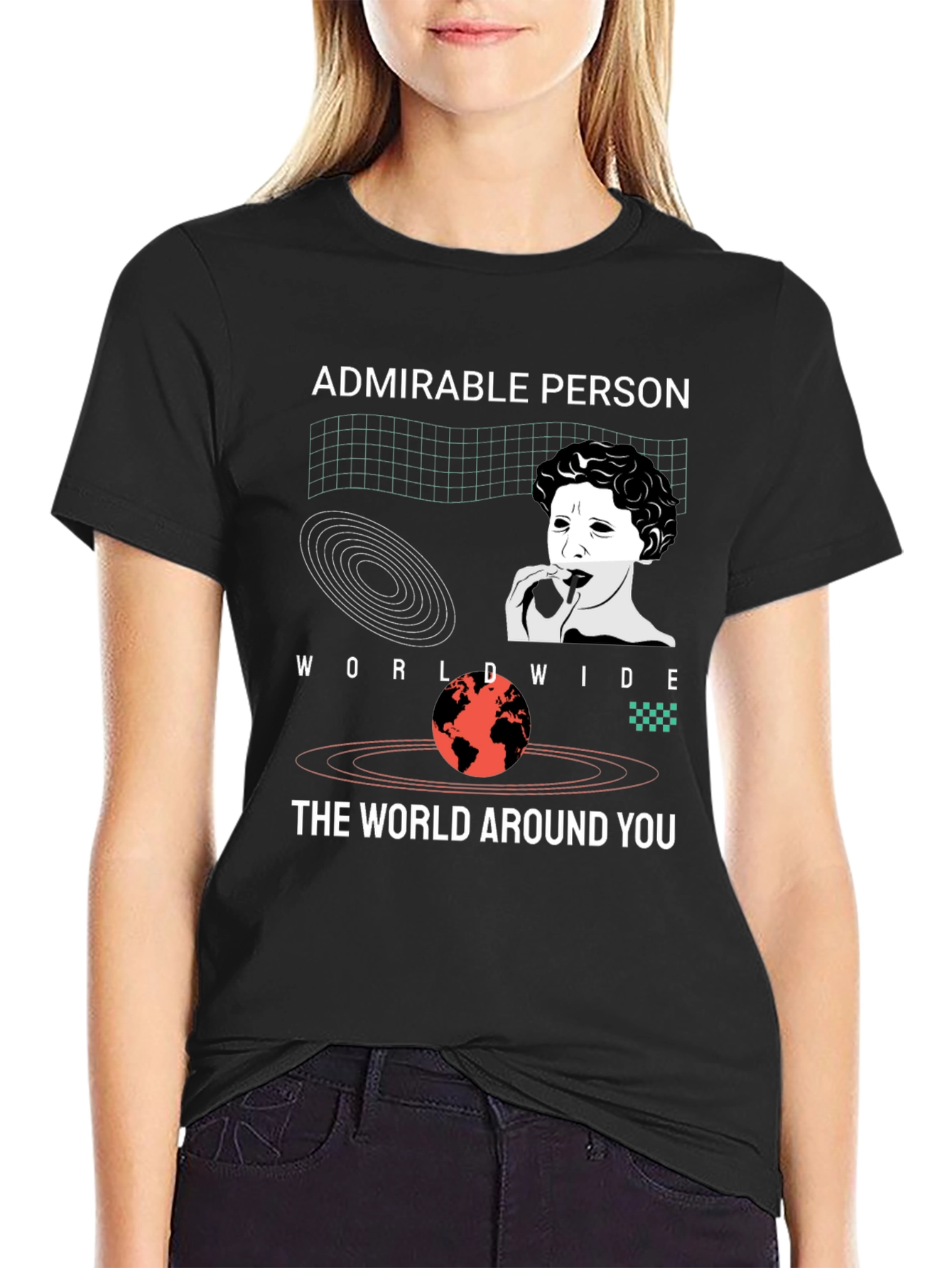Admirable Person Graphic Tee - Black Unisex