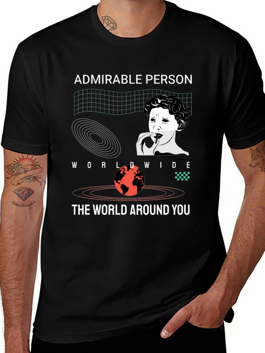 Admirable Person Graphic Tee - Black Unisex