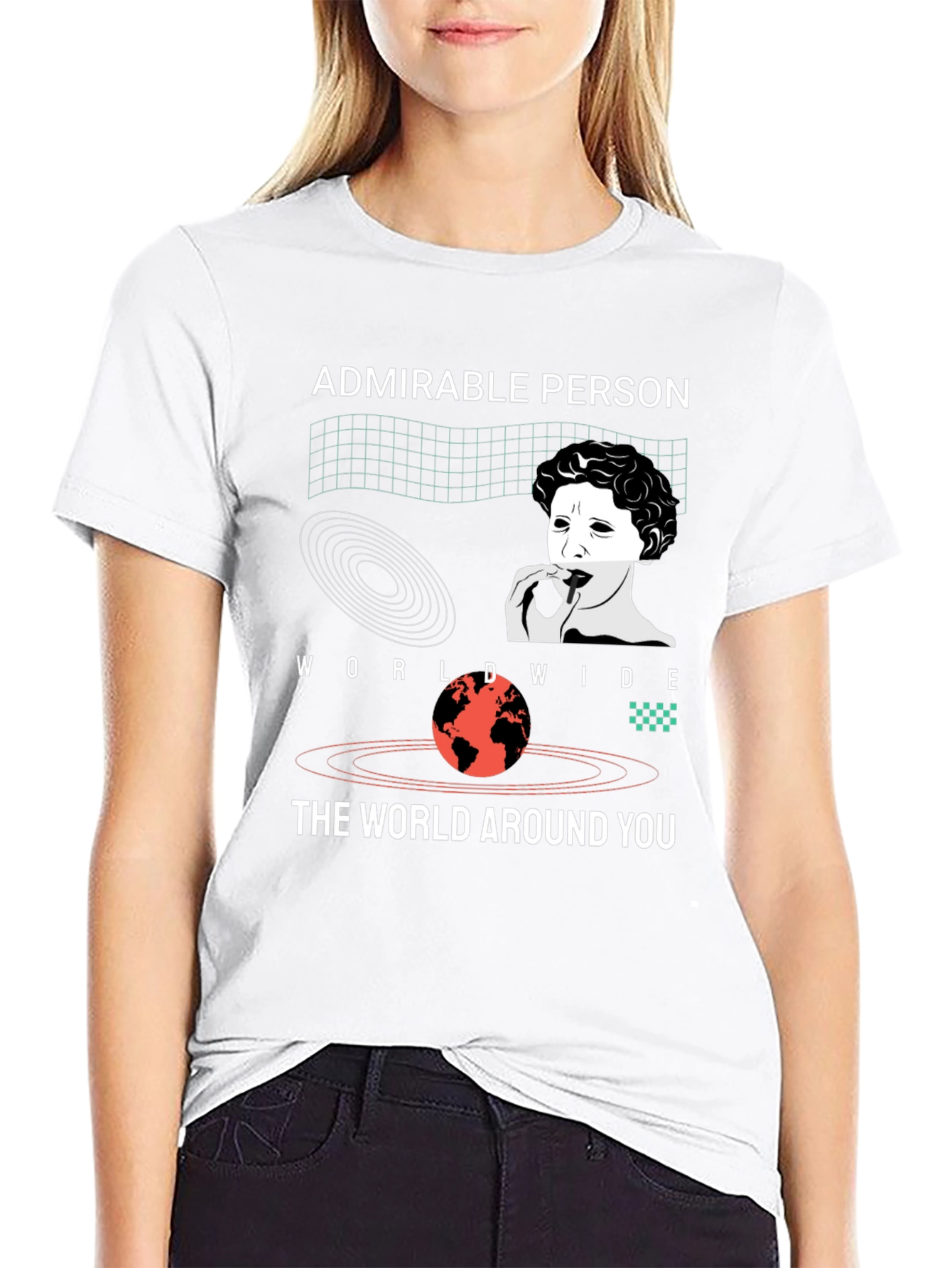 Admirable Person Graphic Tee - Black Unisex