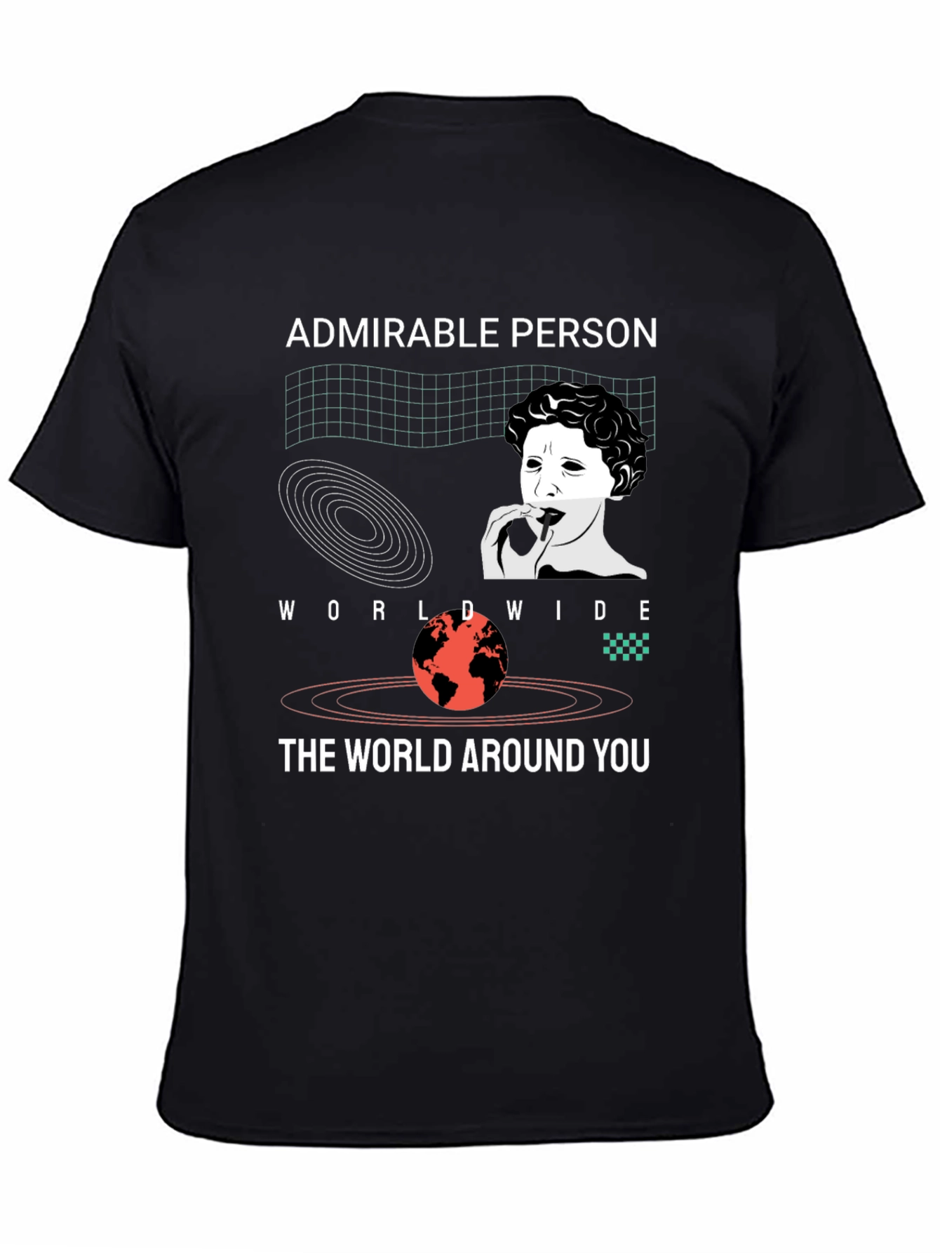 Admirable Person Graphic Tee - Black Unisex