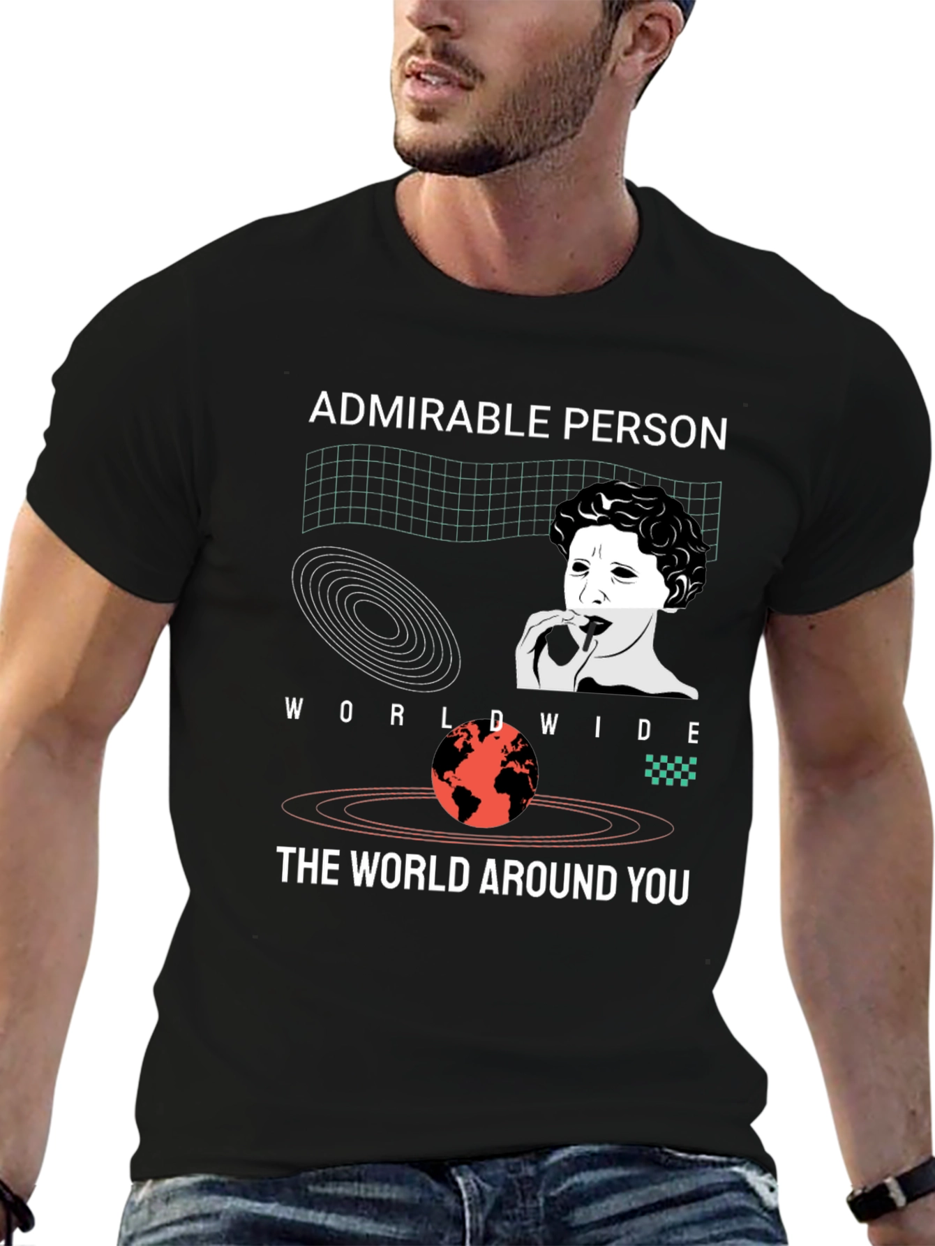 Admirable Person Graphic Tee - Black Unisex