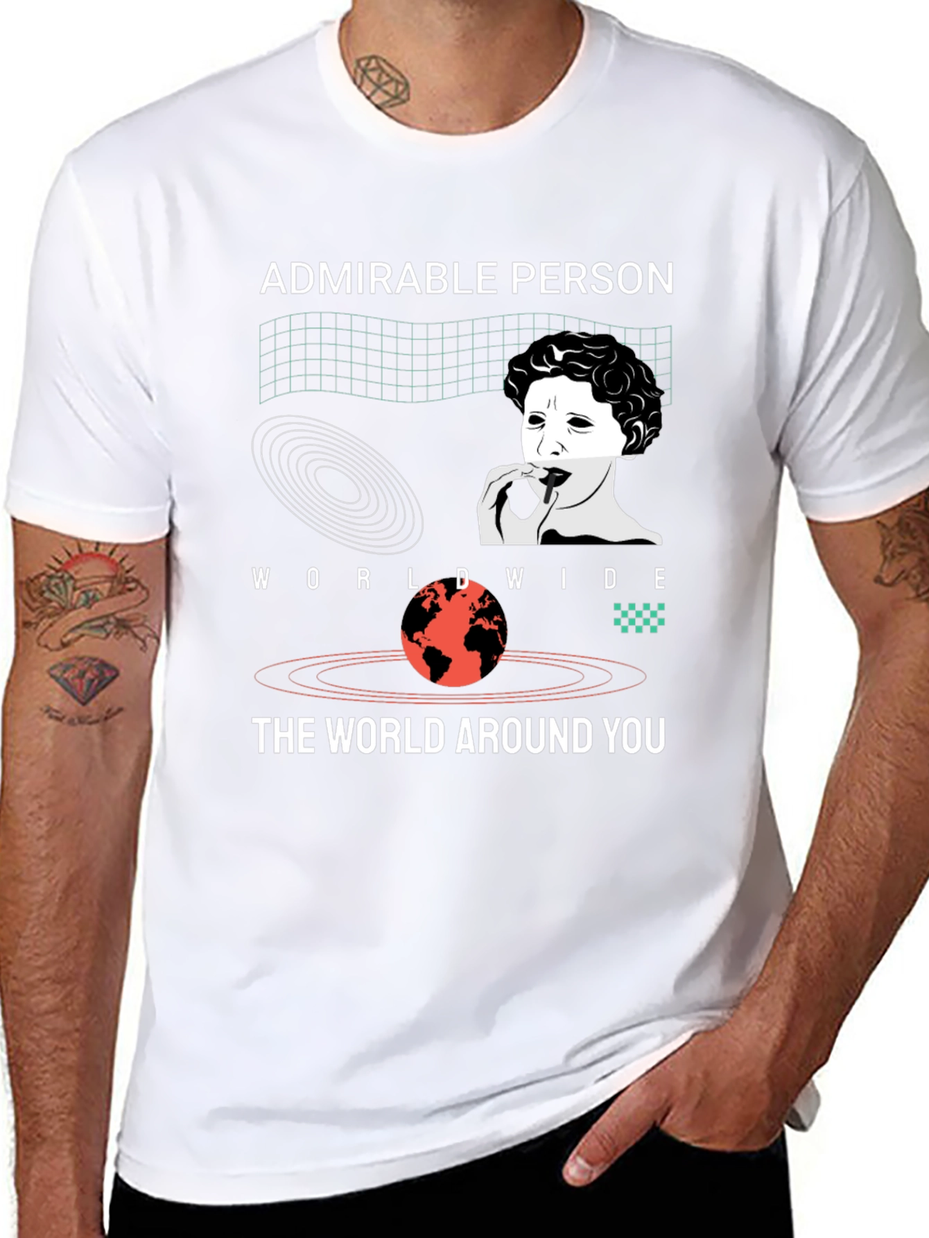 Admirable Person Graphic Tee - Black Unisex