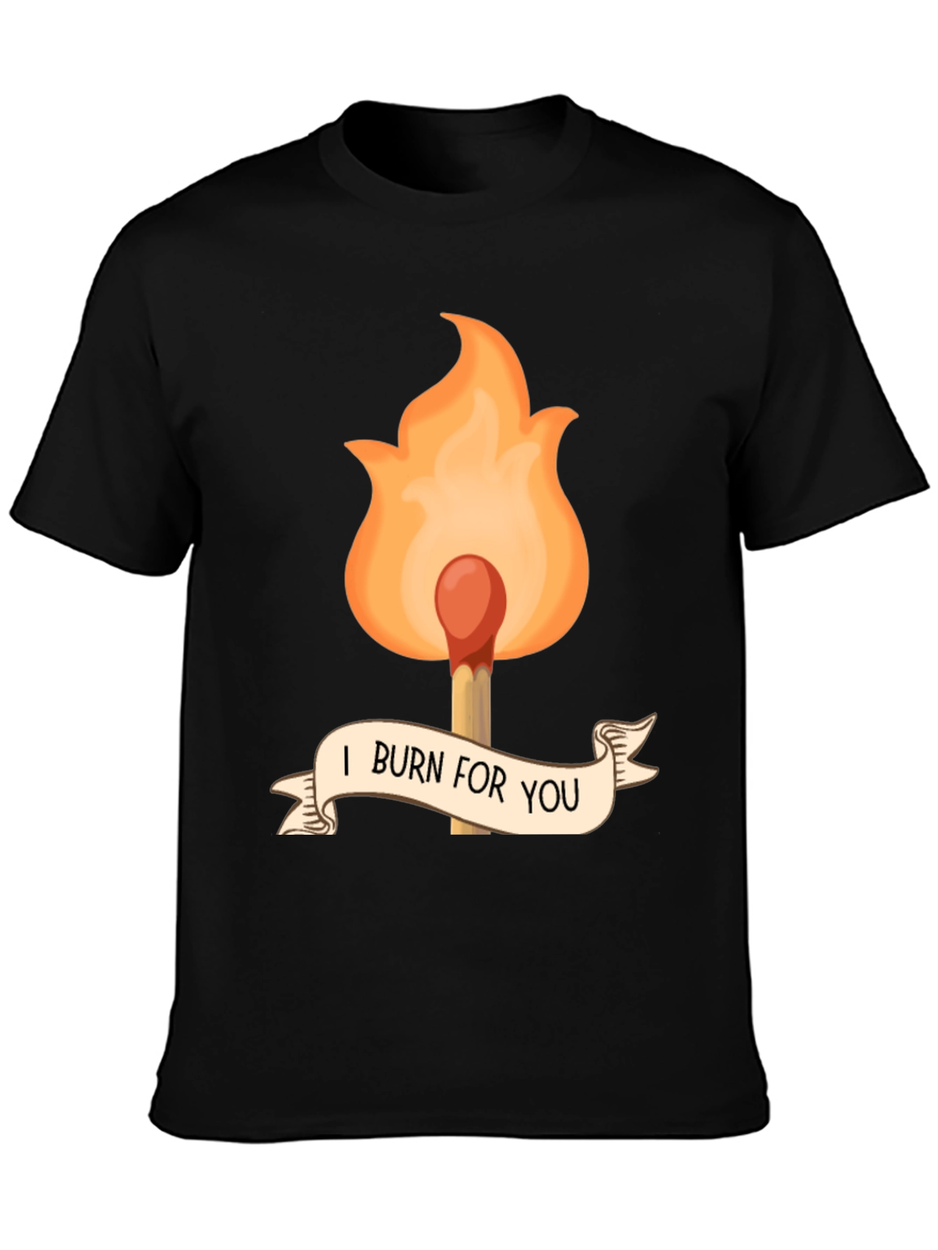 I Burn For You Graphic Tee - Black