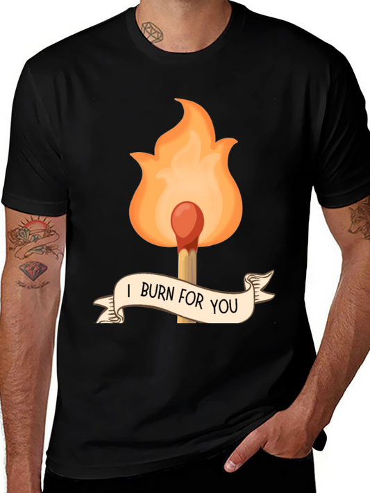 I Burn For You Graphic Tee - Black