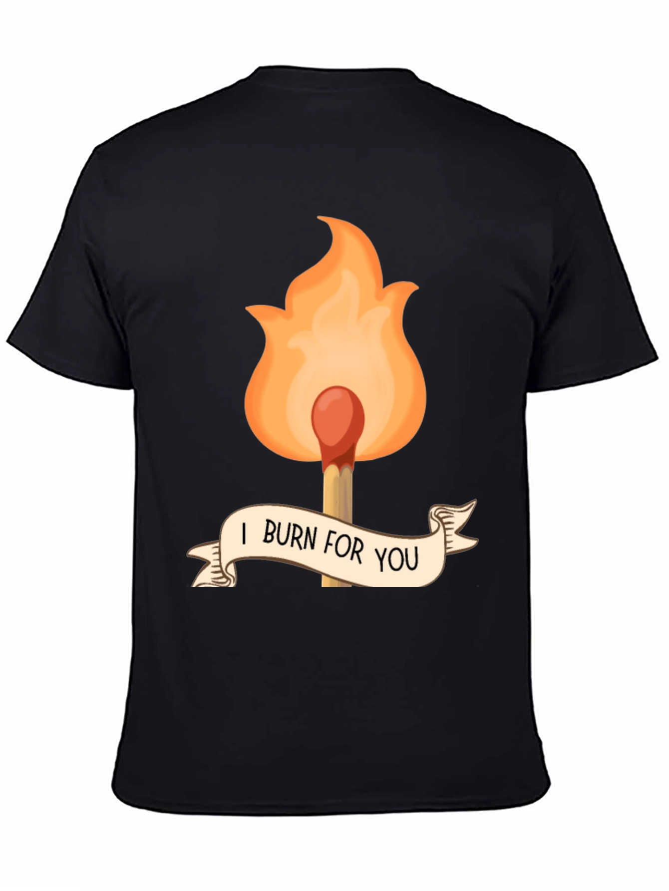 I Burn For You Graphic Tee - Black
