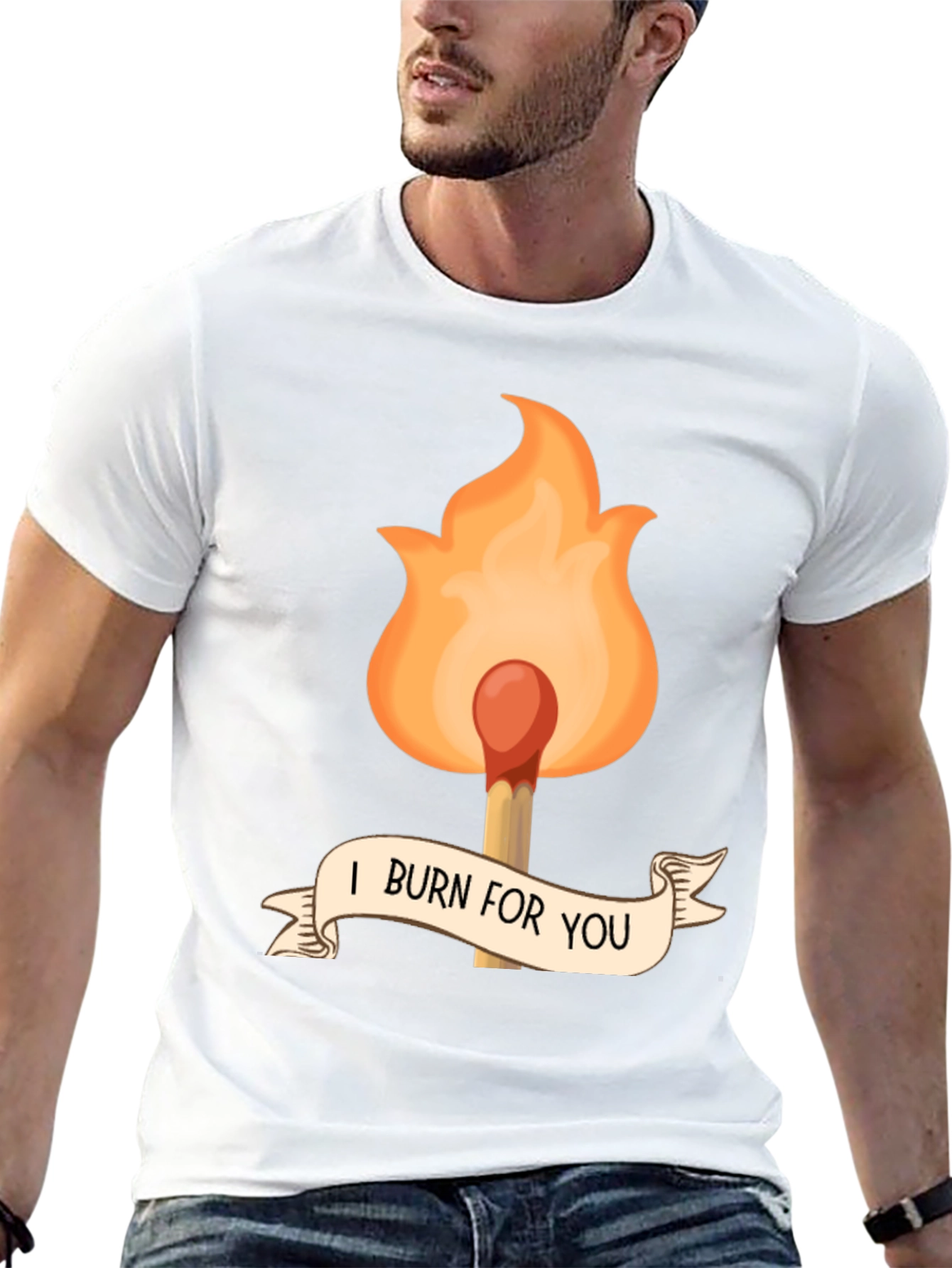 I Burn For You Graphic Tee - Black
