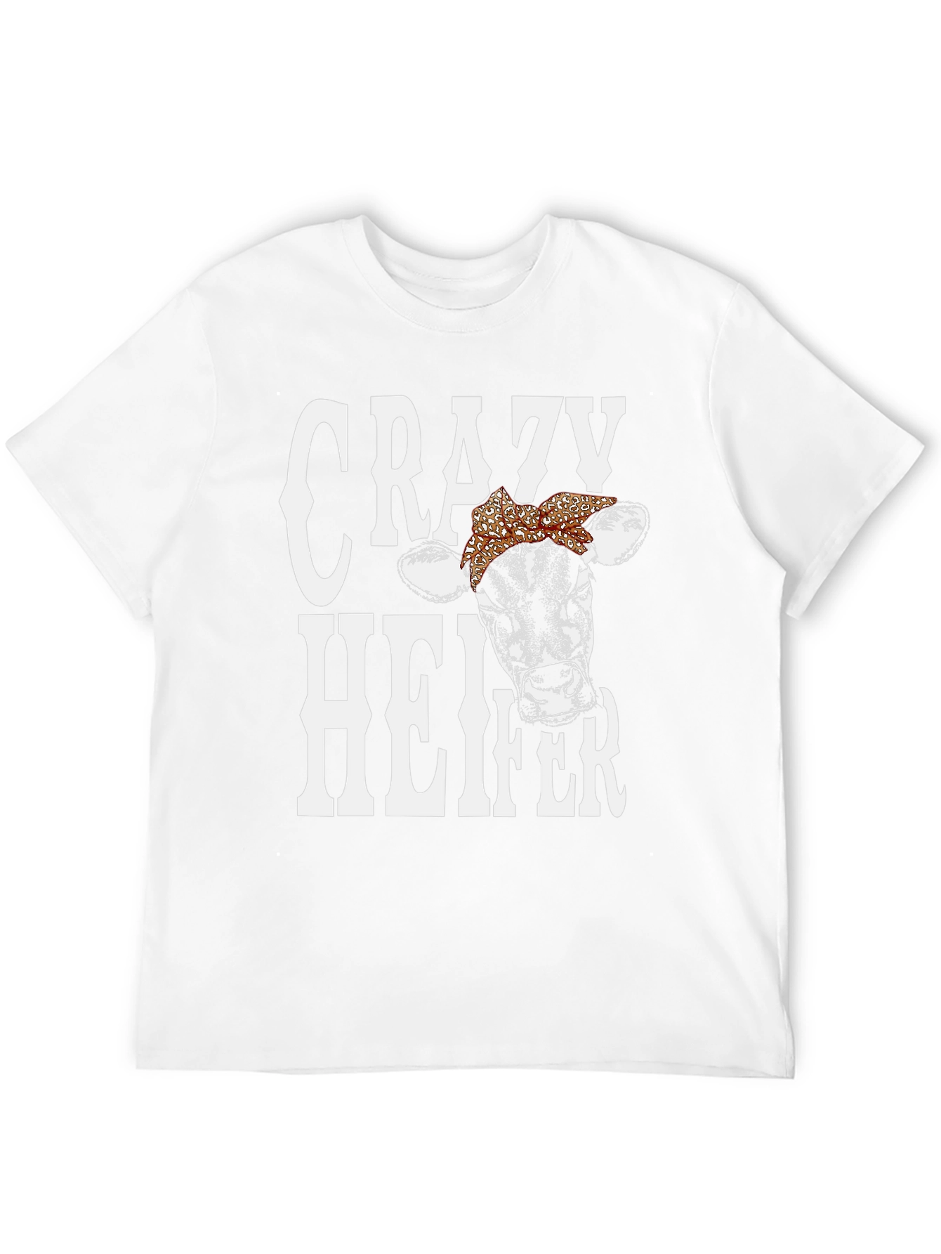 Crazy Heifer Graphic Tee - Unisex Black T-Shirt
